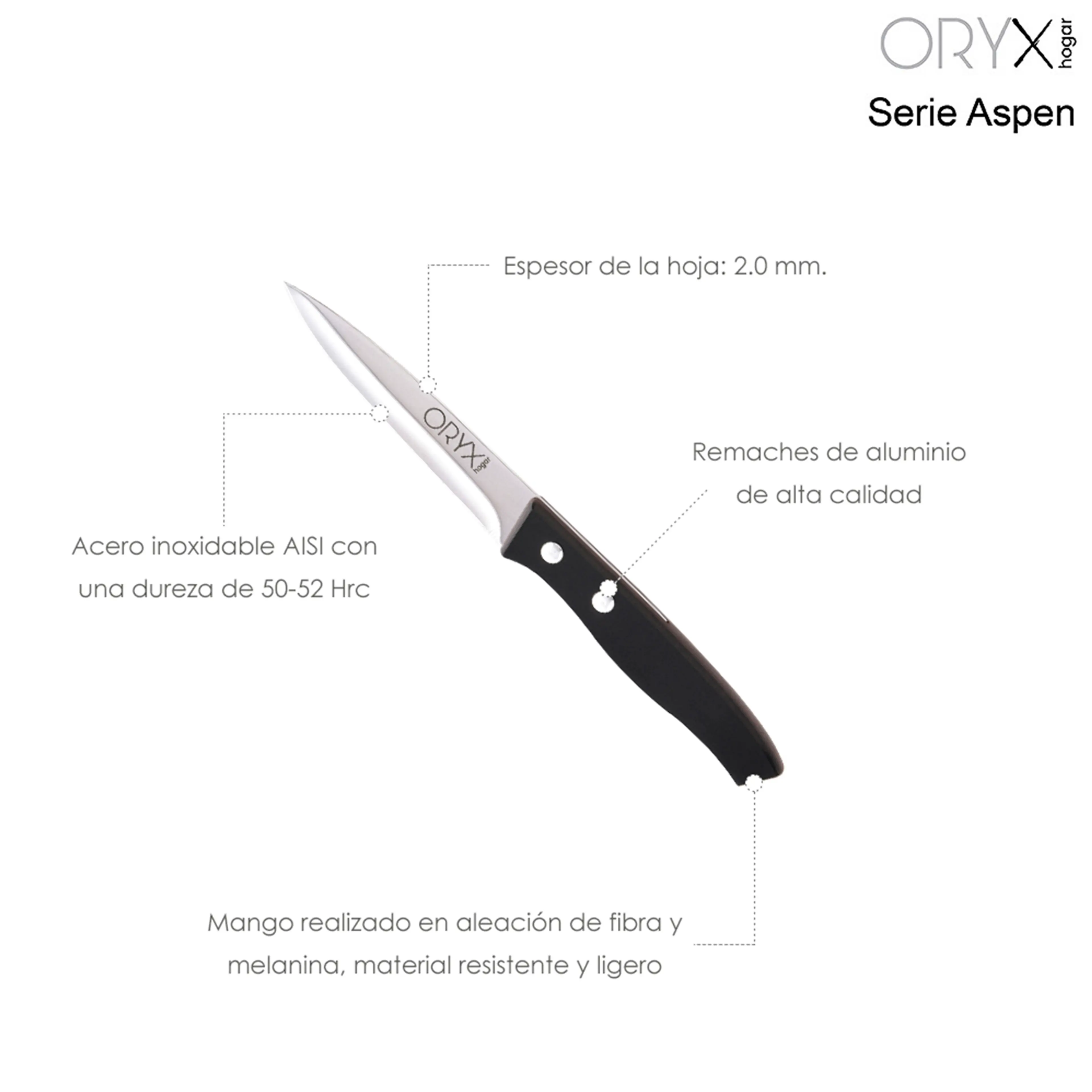 CUCHILLO ASPEN PATATERO HOJA ACERO 
