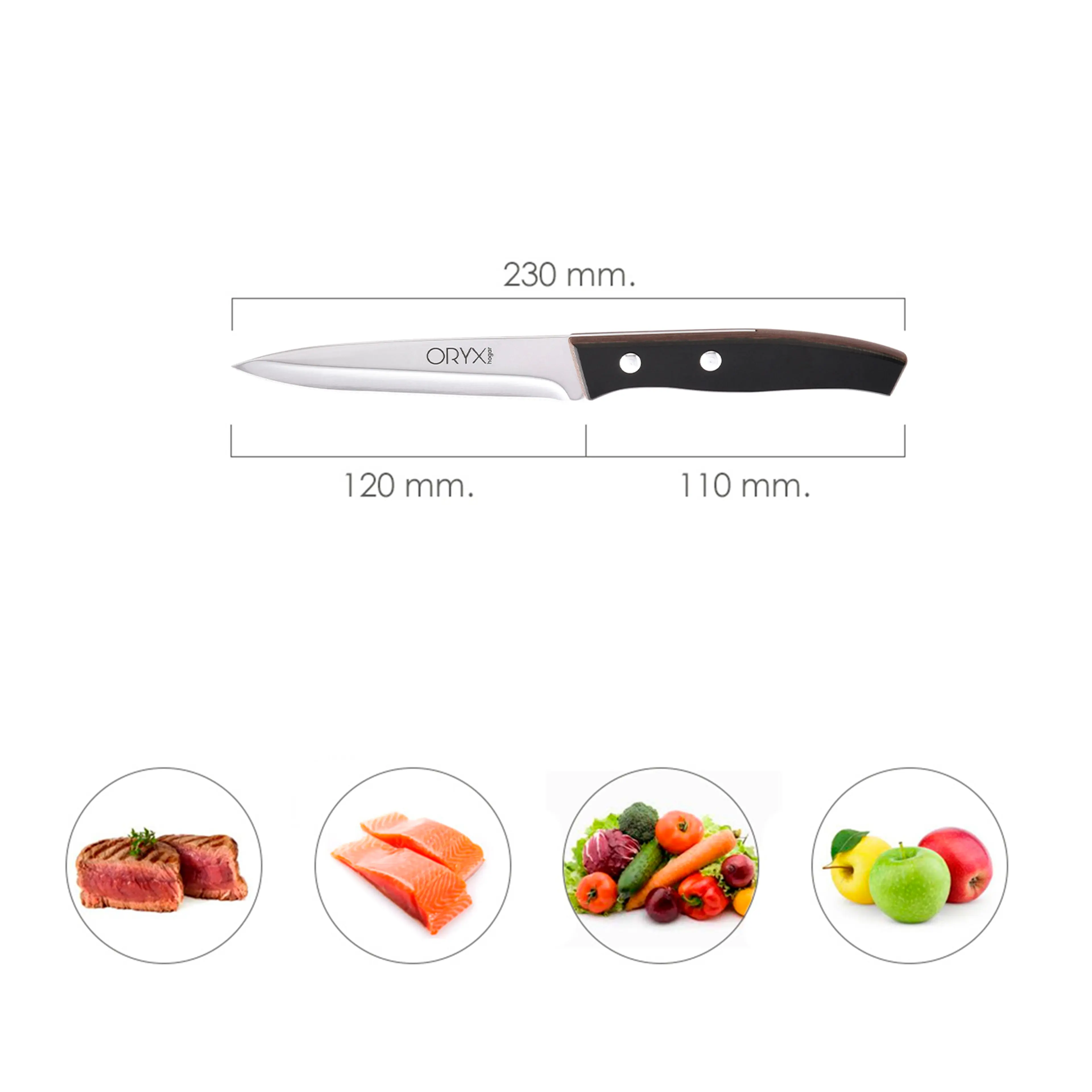 CUCHILLO ASPEN COCINA HOJA ACERO IN