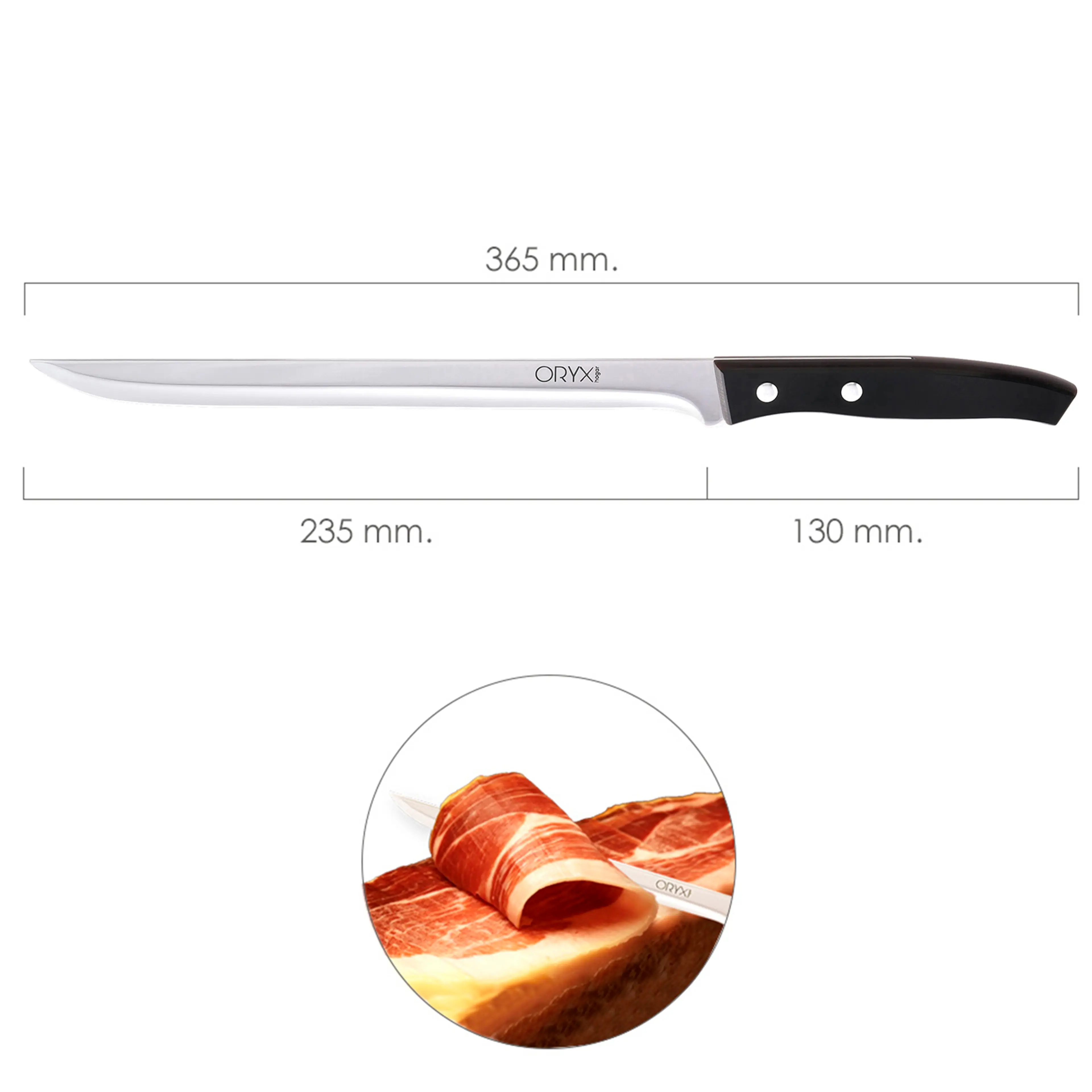 CUCHILLO ASPEN JAMONERO HOJA ACERO 