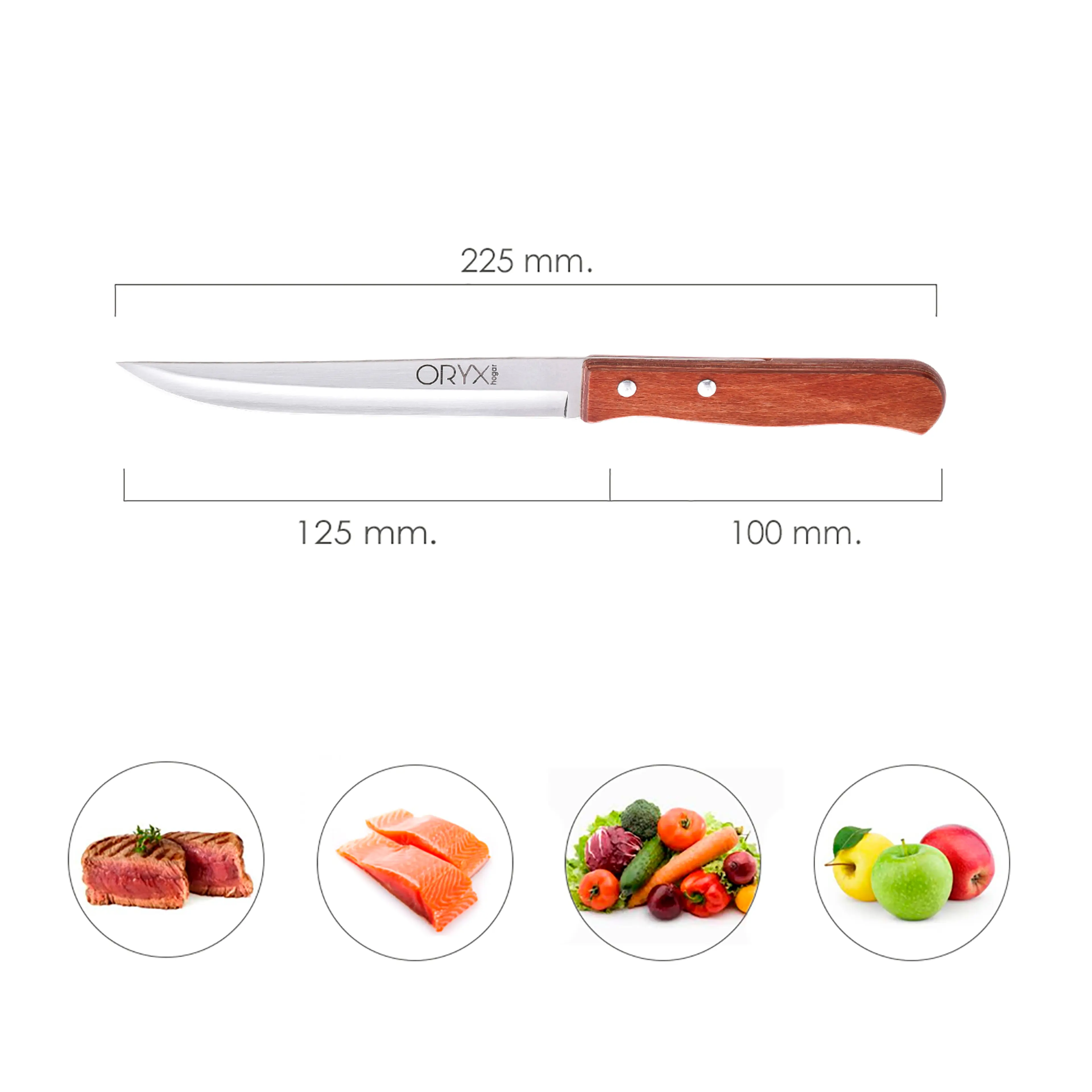 CUCHILLO MONTANA COCINA HOJA ACERO 