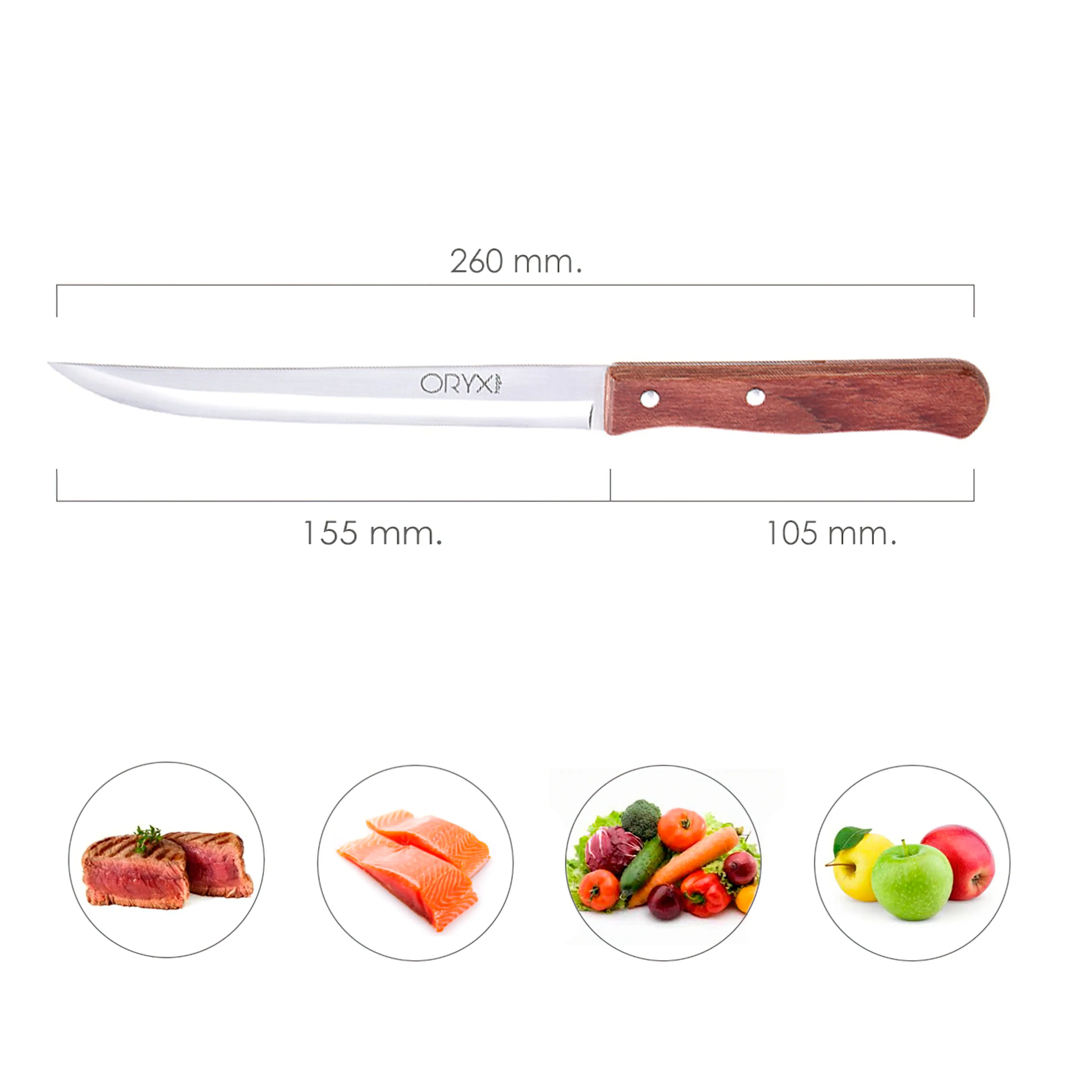 CUCHILLO MONTANA COCINA HOJA ACERO 