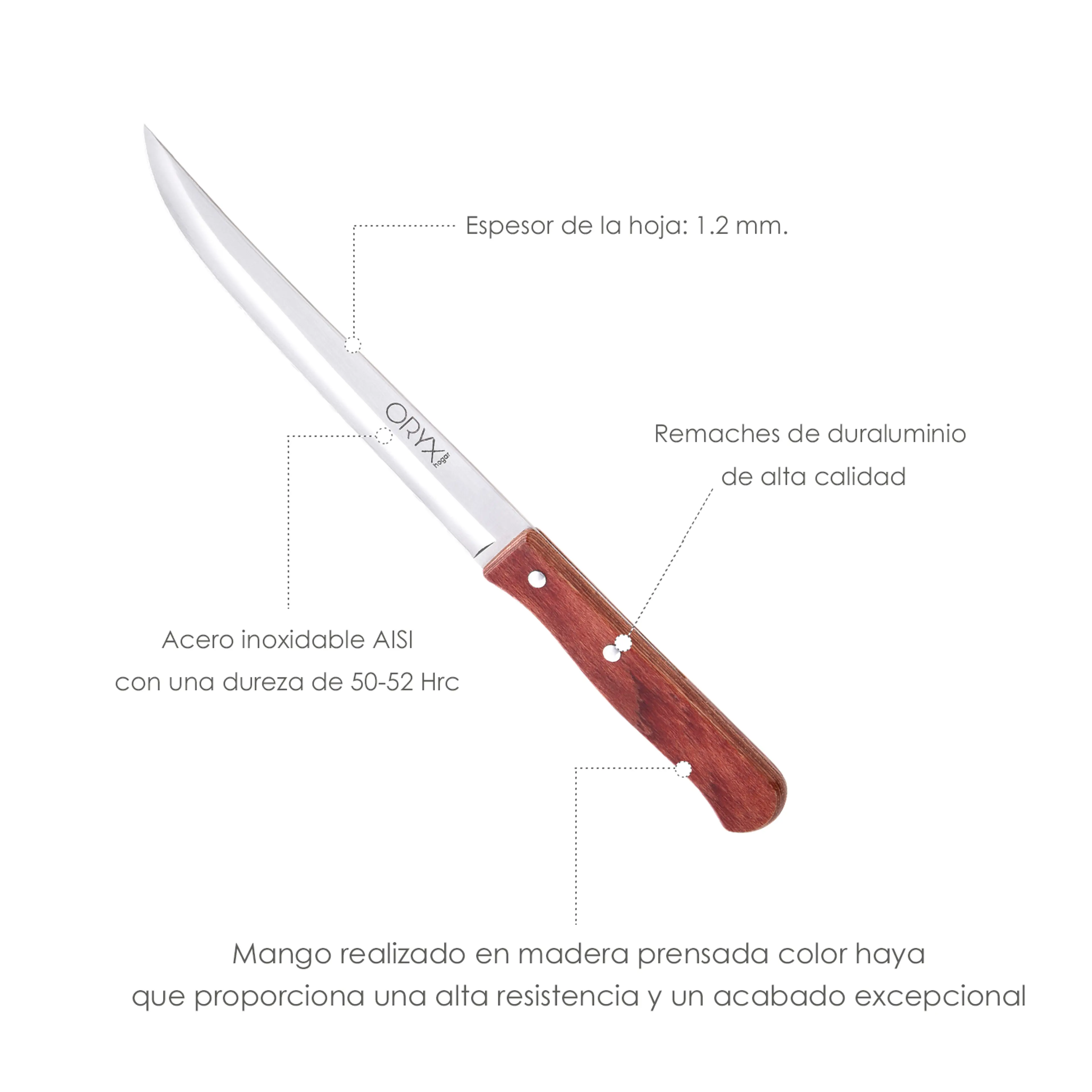 CUCHILLO MONTANA COCINA HOJA ACERO 
