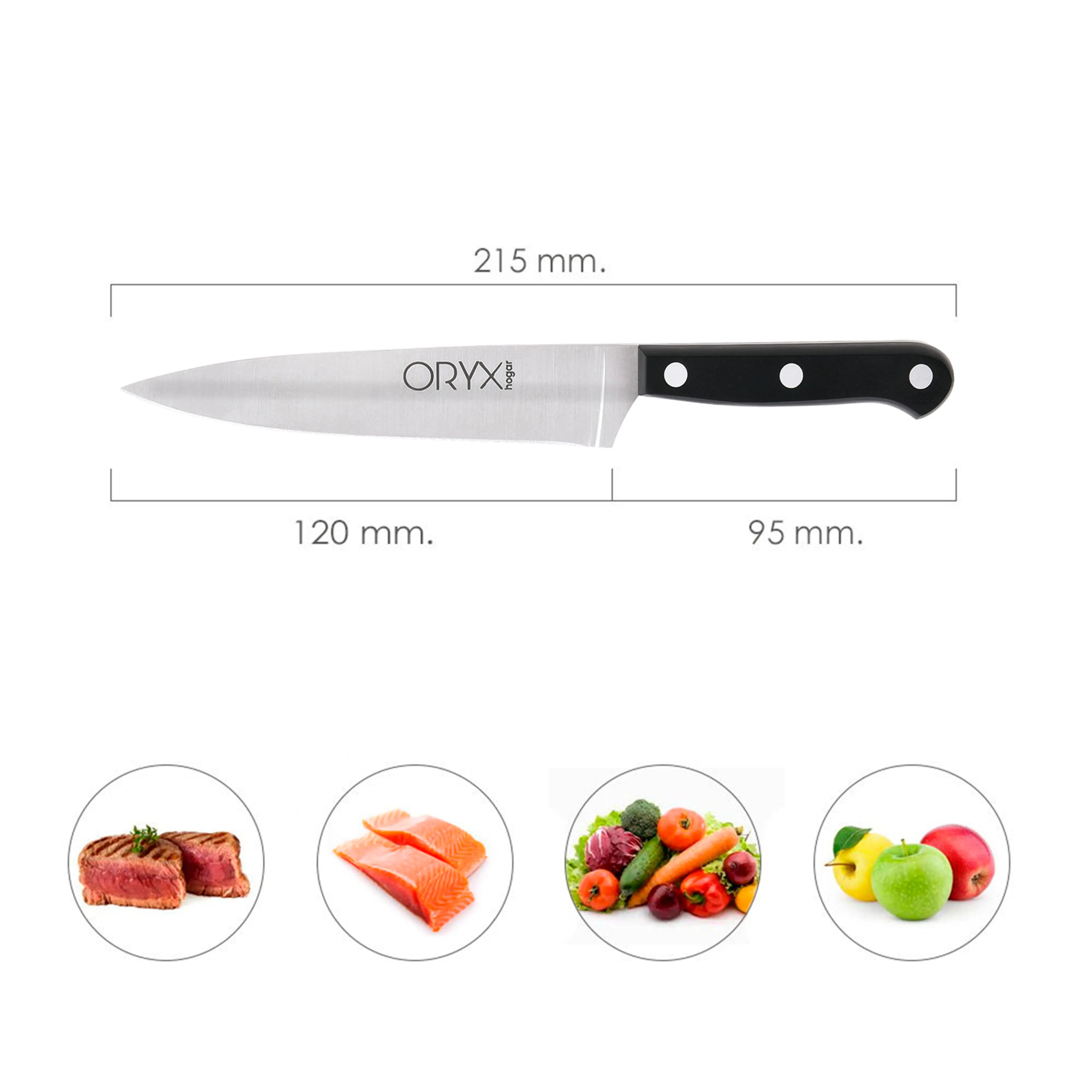 CUCHILLO GRENOBLE COCINA HOJA ACERO
