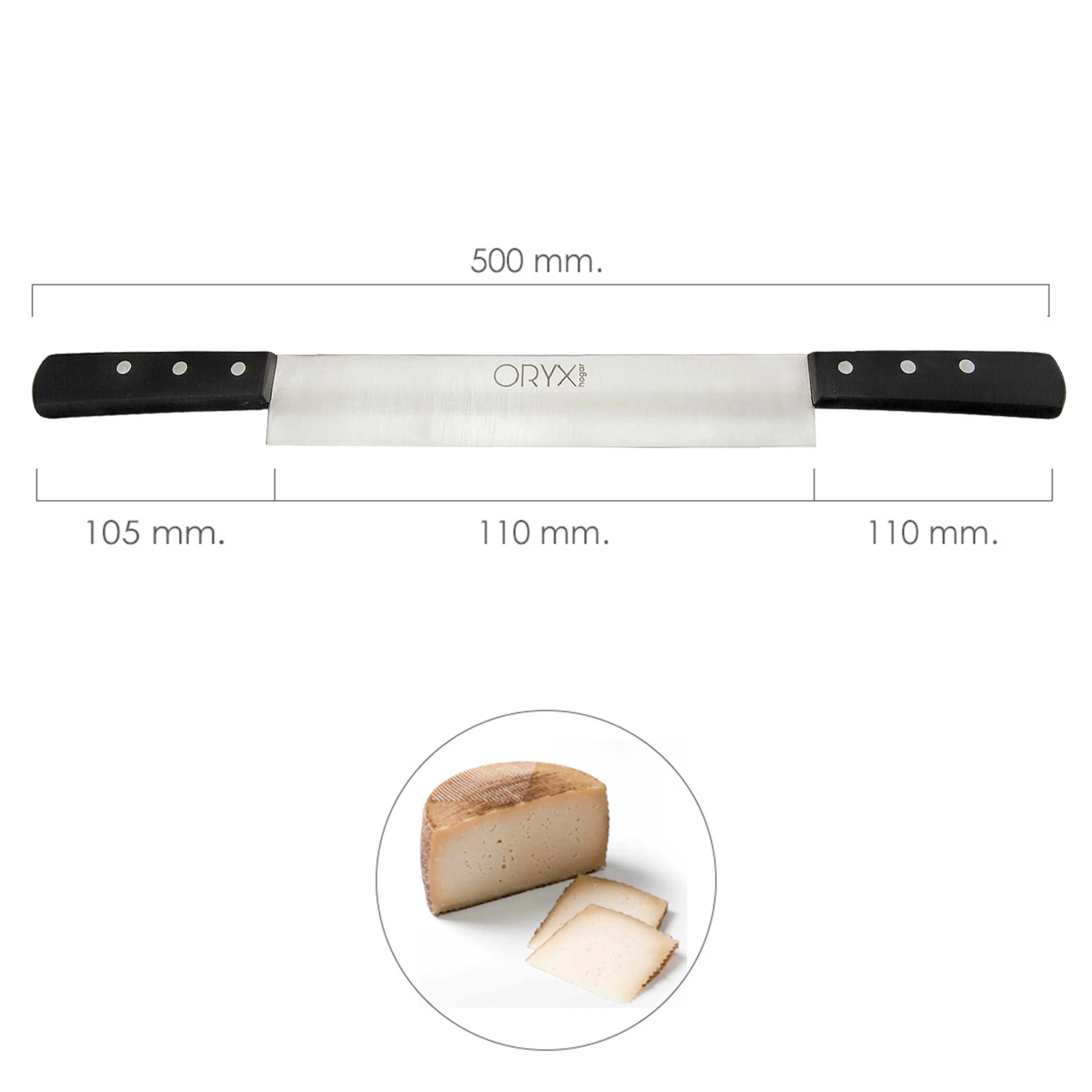 CUCHILLO GRENOBLE QUESERO 2 MANGOS 