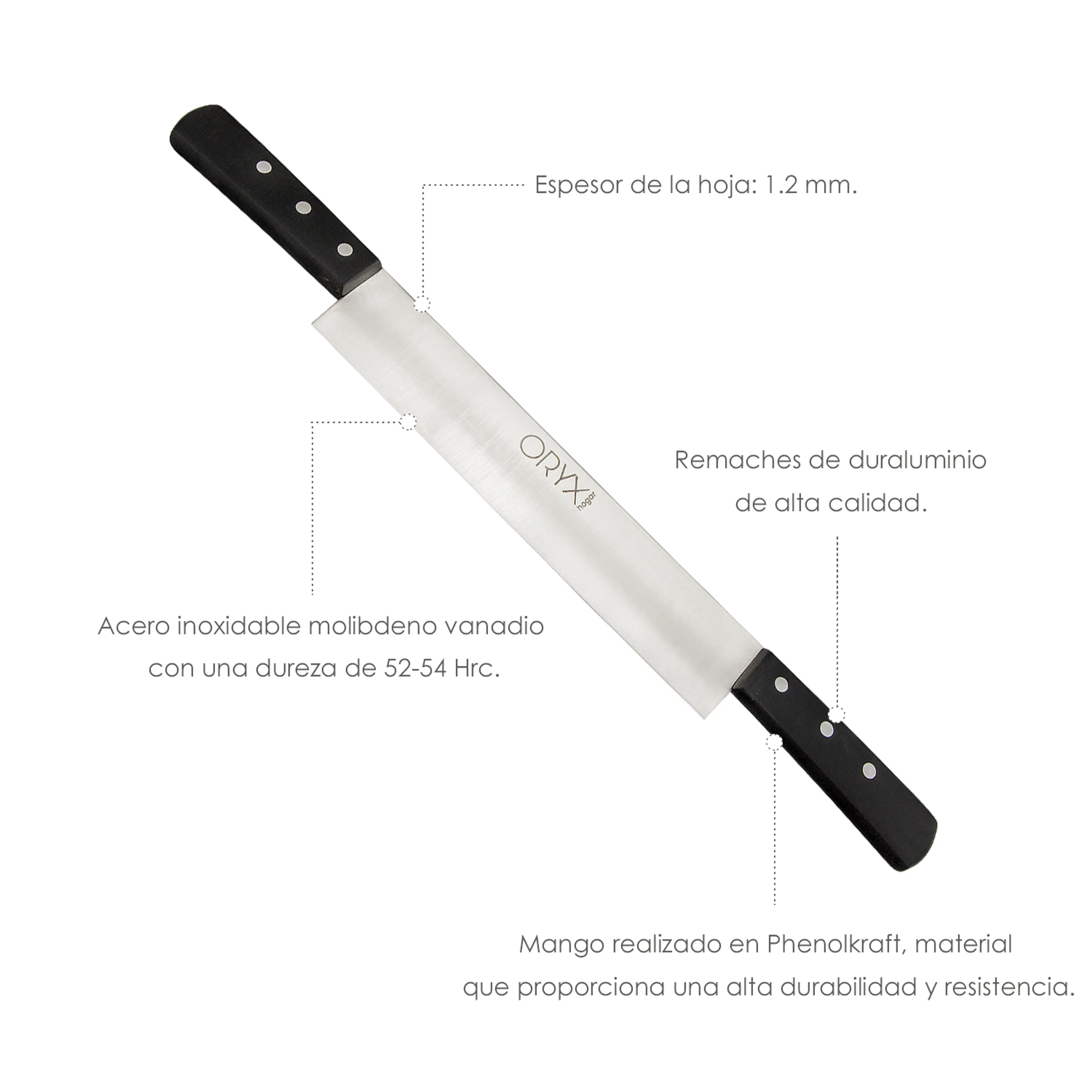 CUCHILLO GRENOBLE QUESERO 2 MANGOS 