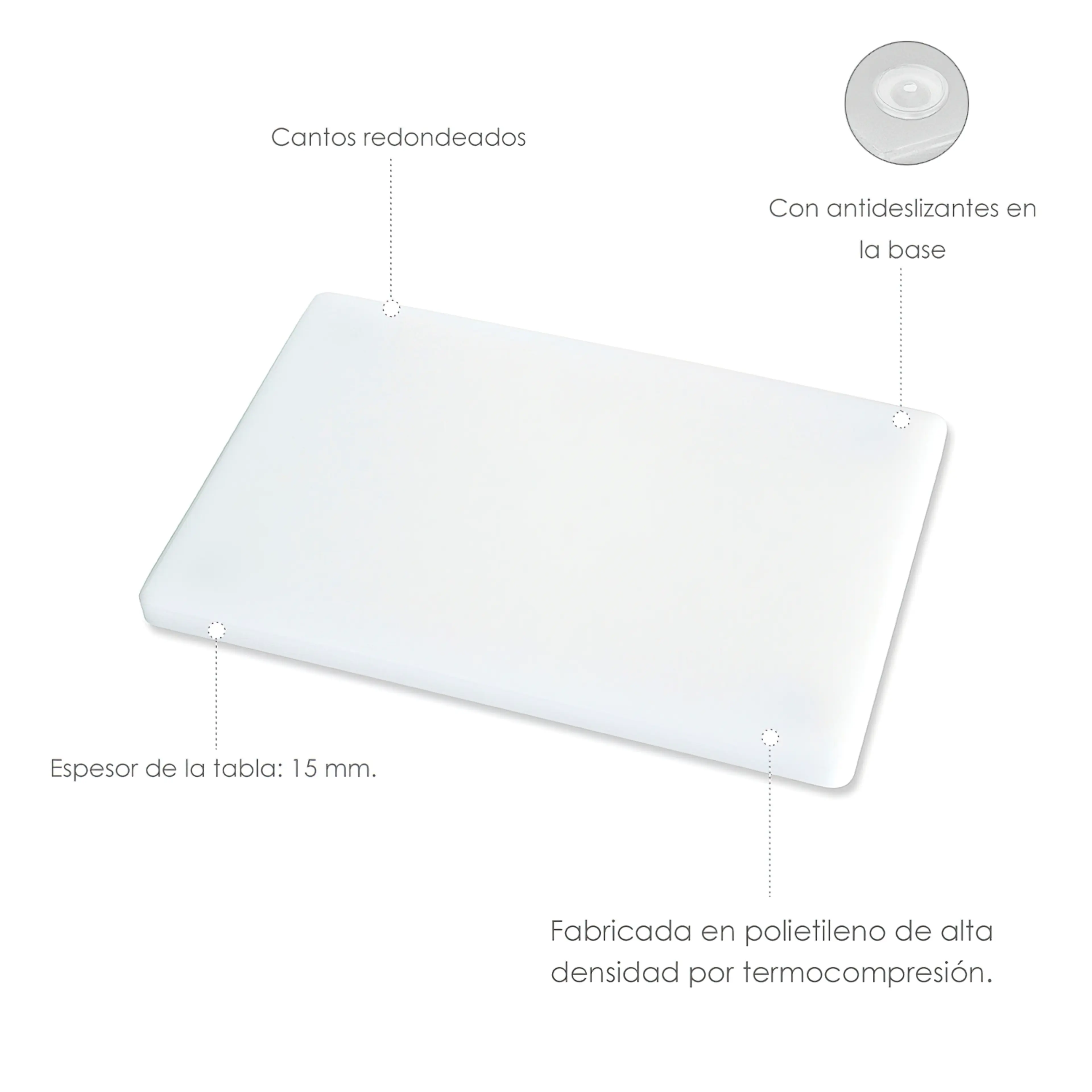 TABLA CORTAR POLIETILENO 30X20X1,5 
