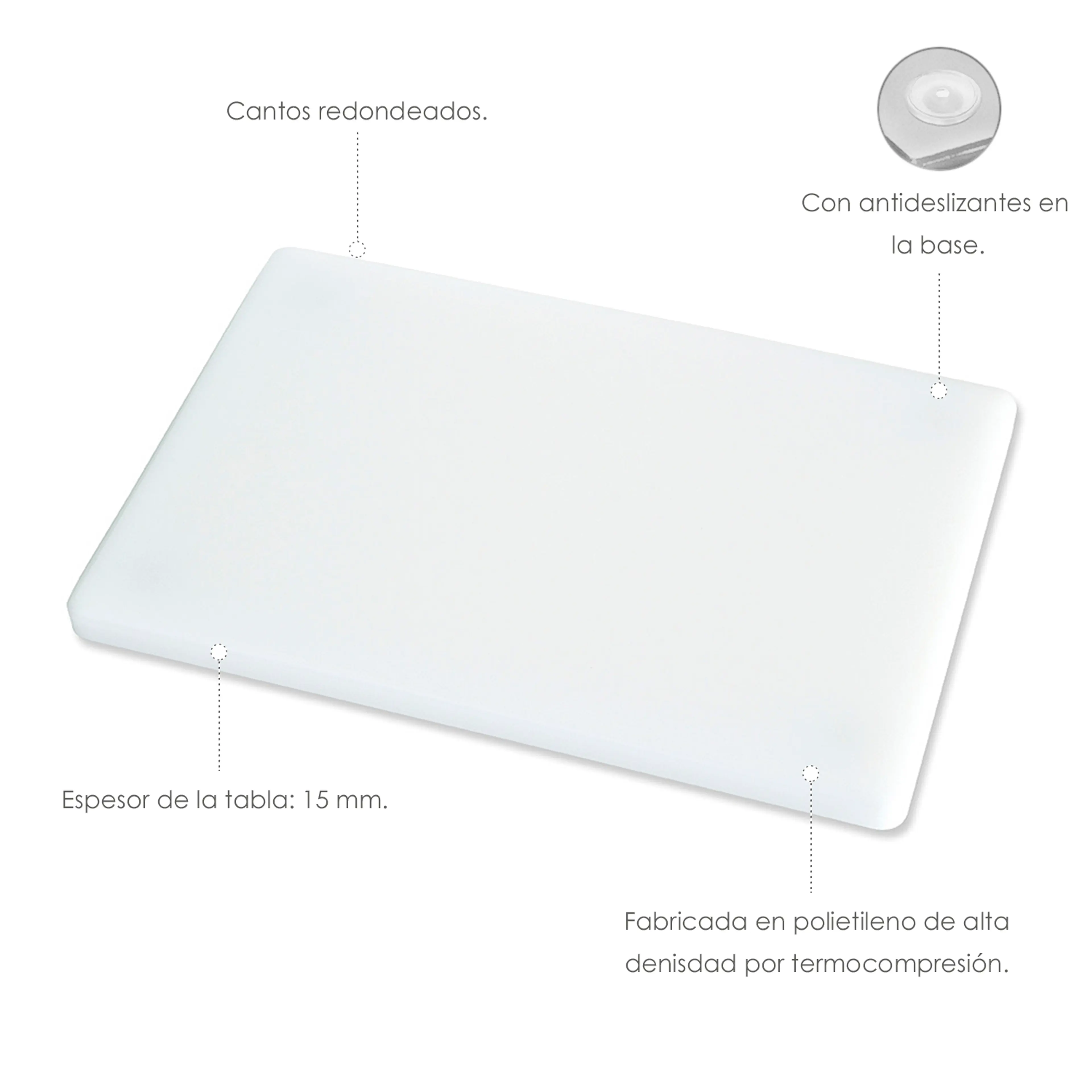 TABLA CORTAR POLIETILENO 35X25X1,5 