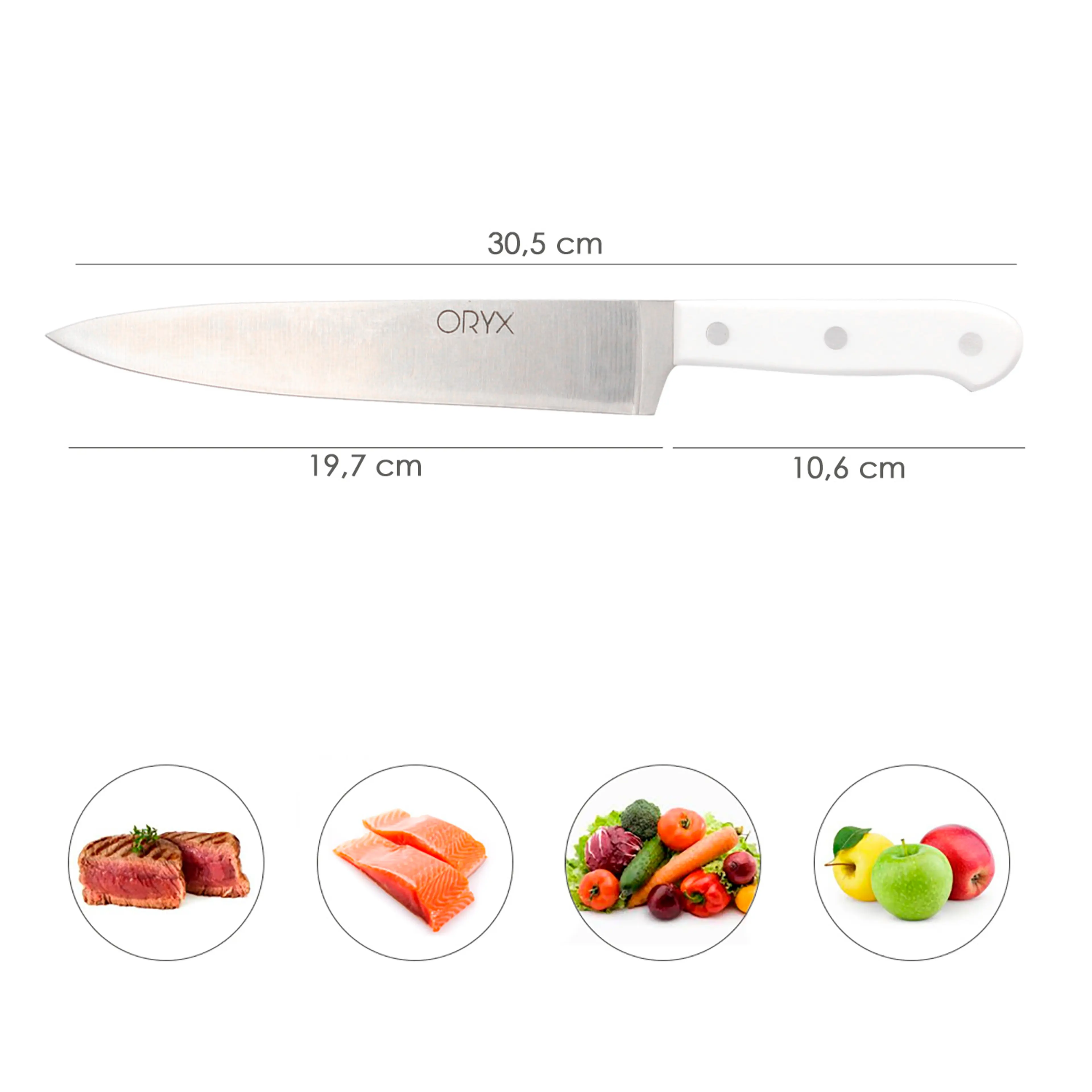 CUCHILLO HUSKY COCINA / CHEF 20 CM.