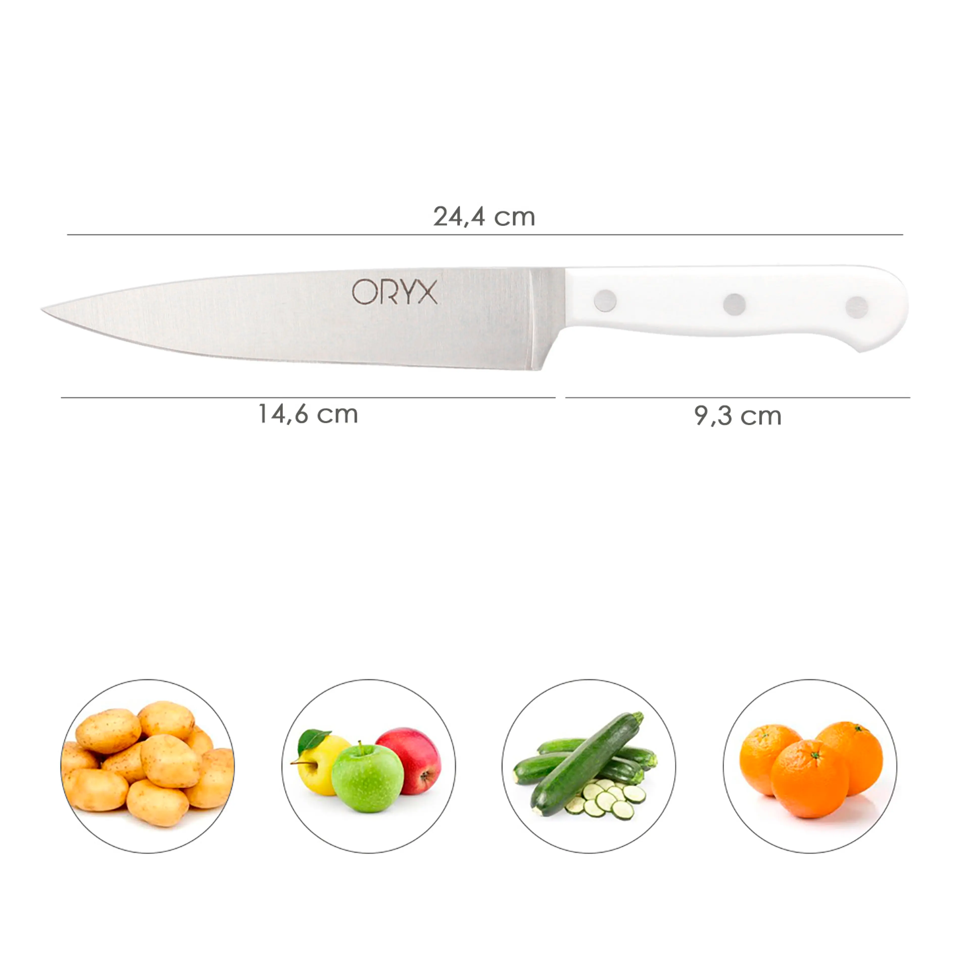 CUCHILLO HUSKY VERDURAS 15 CM. HOJA