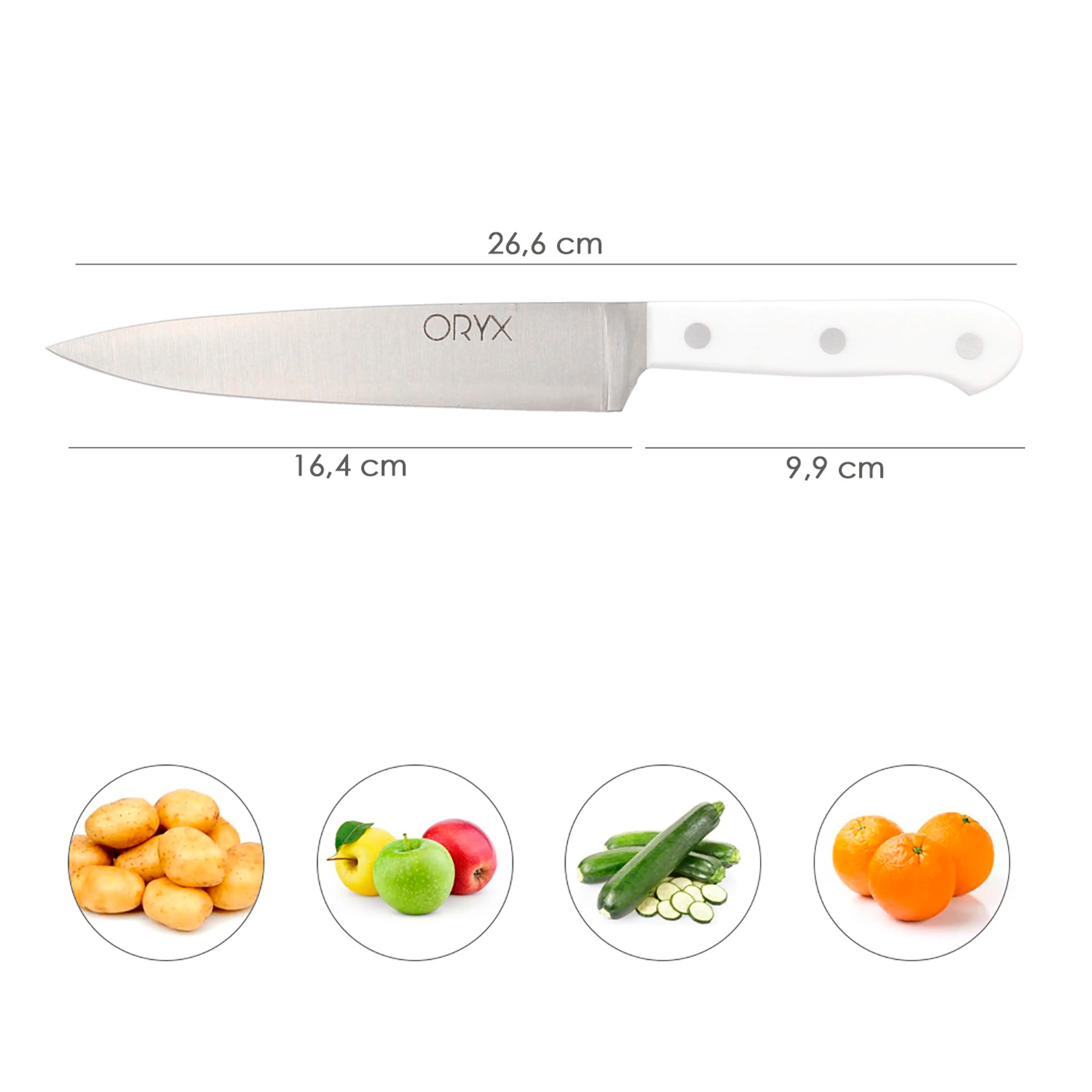 CUCHILLO HUSKY VERDURAS 17 CM. HOJA
