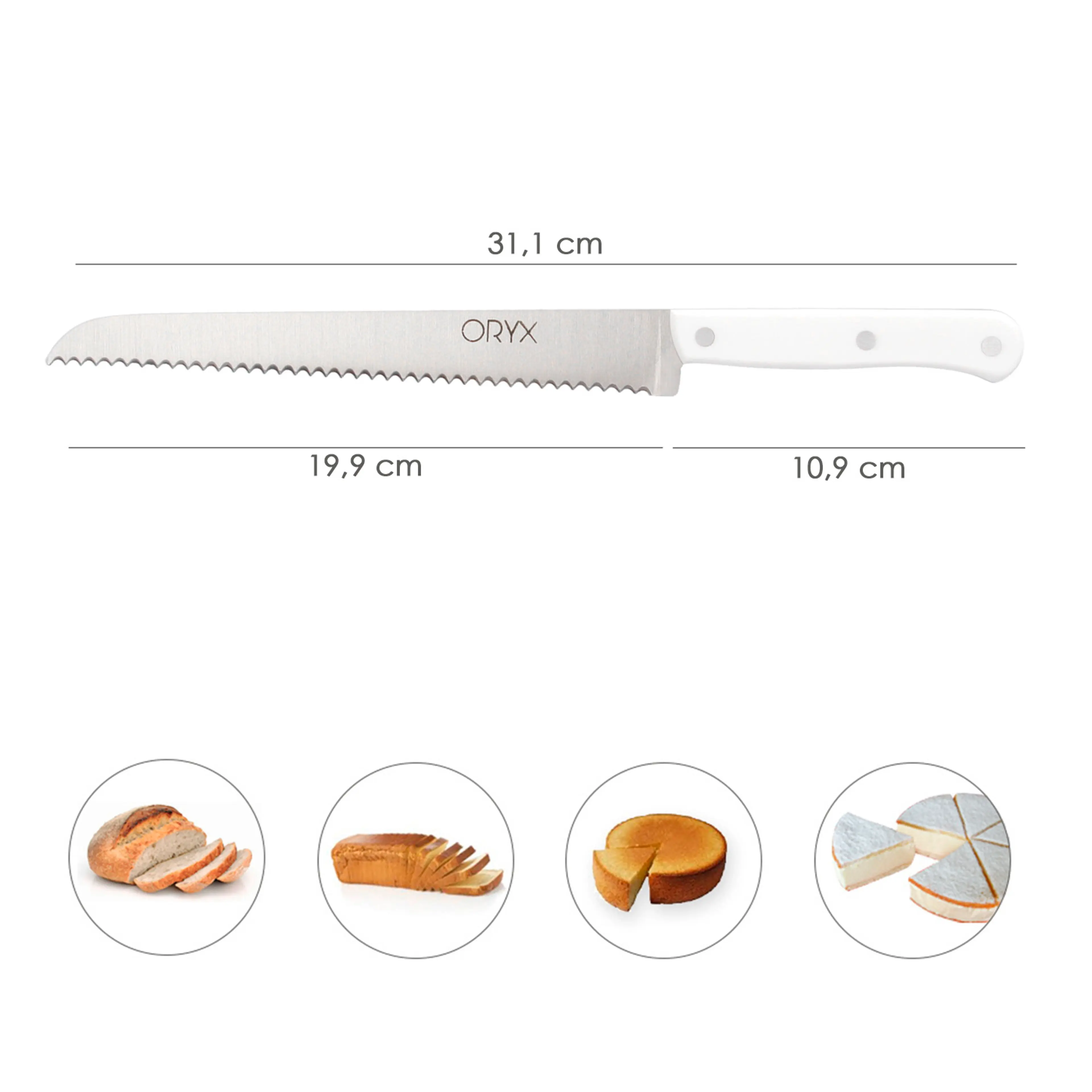 CUCHILLO HUSKY PANERO 21 CM. HOJA A
