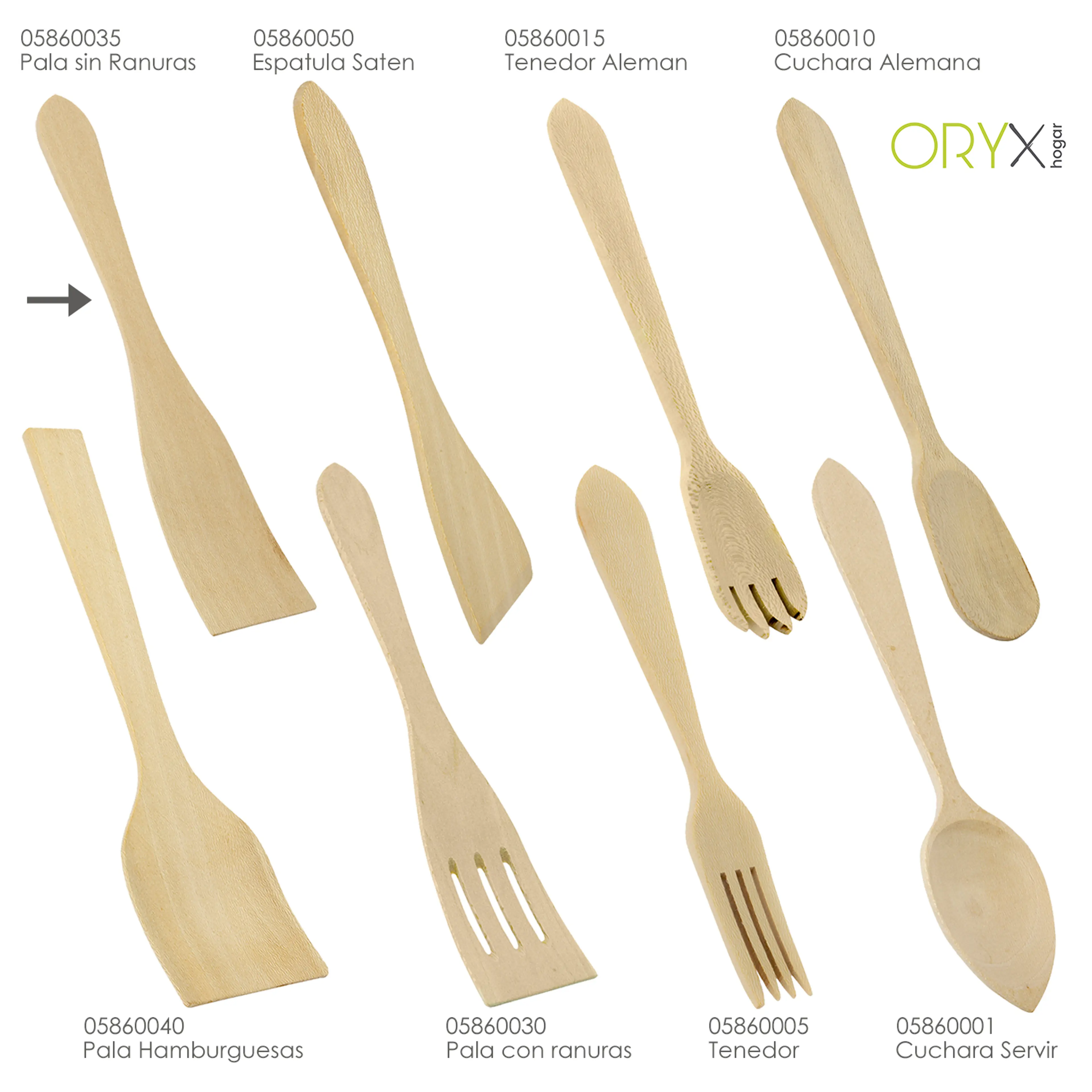PALA COCINA MADERA SIN RANURAS ORYX