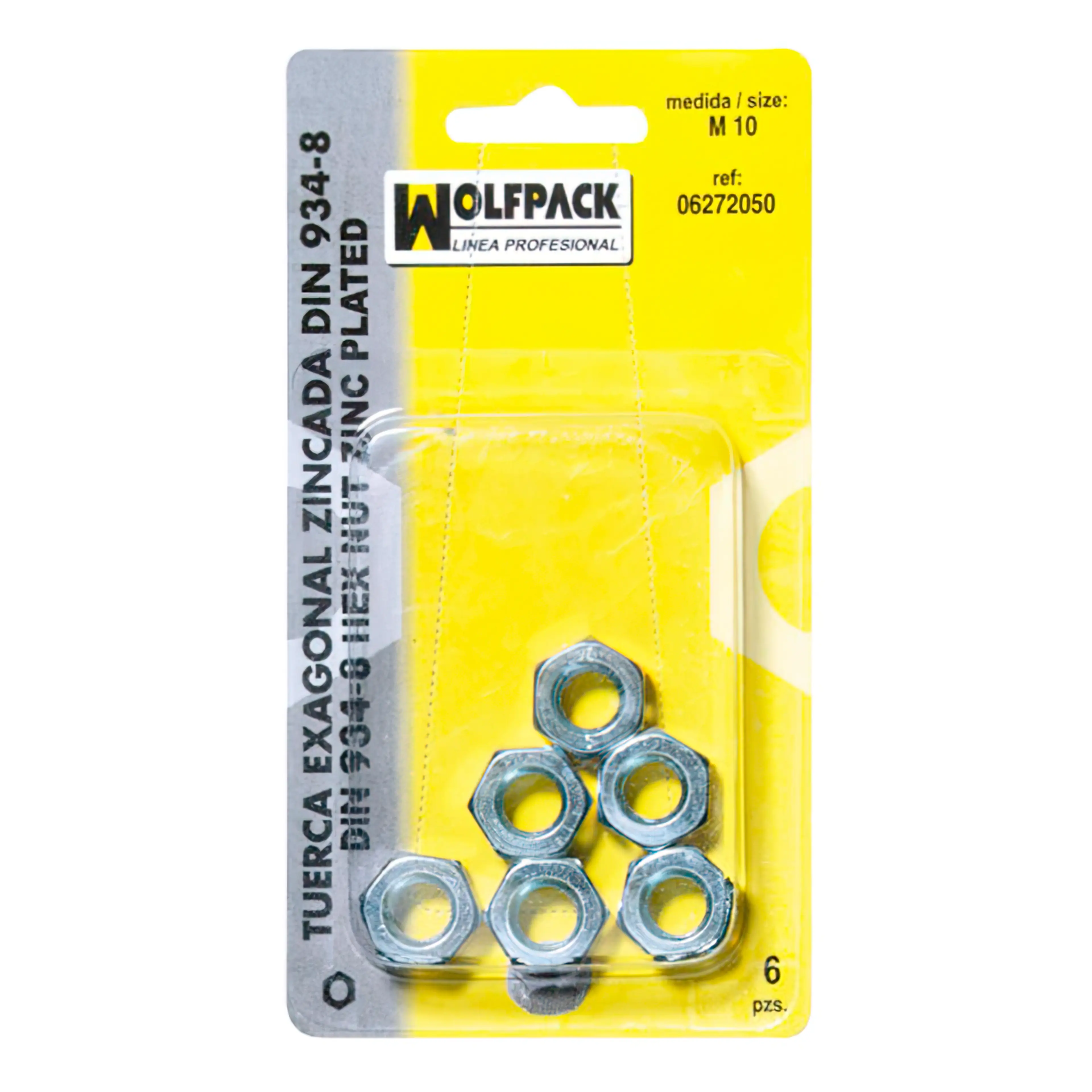 TUERCA HEXAGONAL ZINCADA DIN934 M05