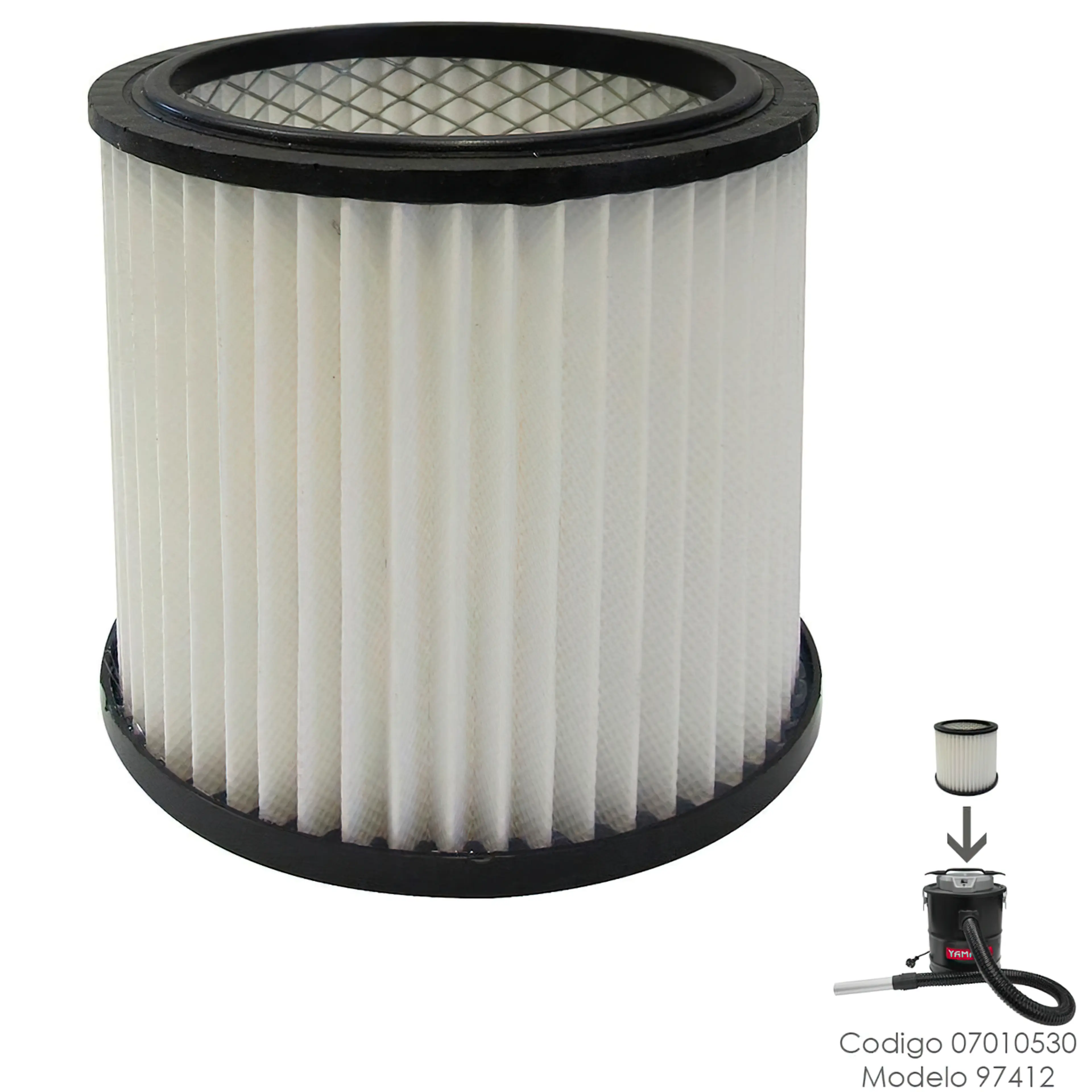 FILTRO HEPA PARA ASPIRADOR CENIZAS 