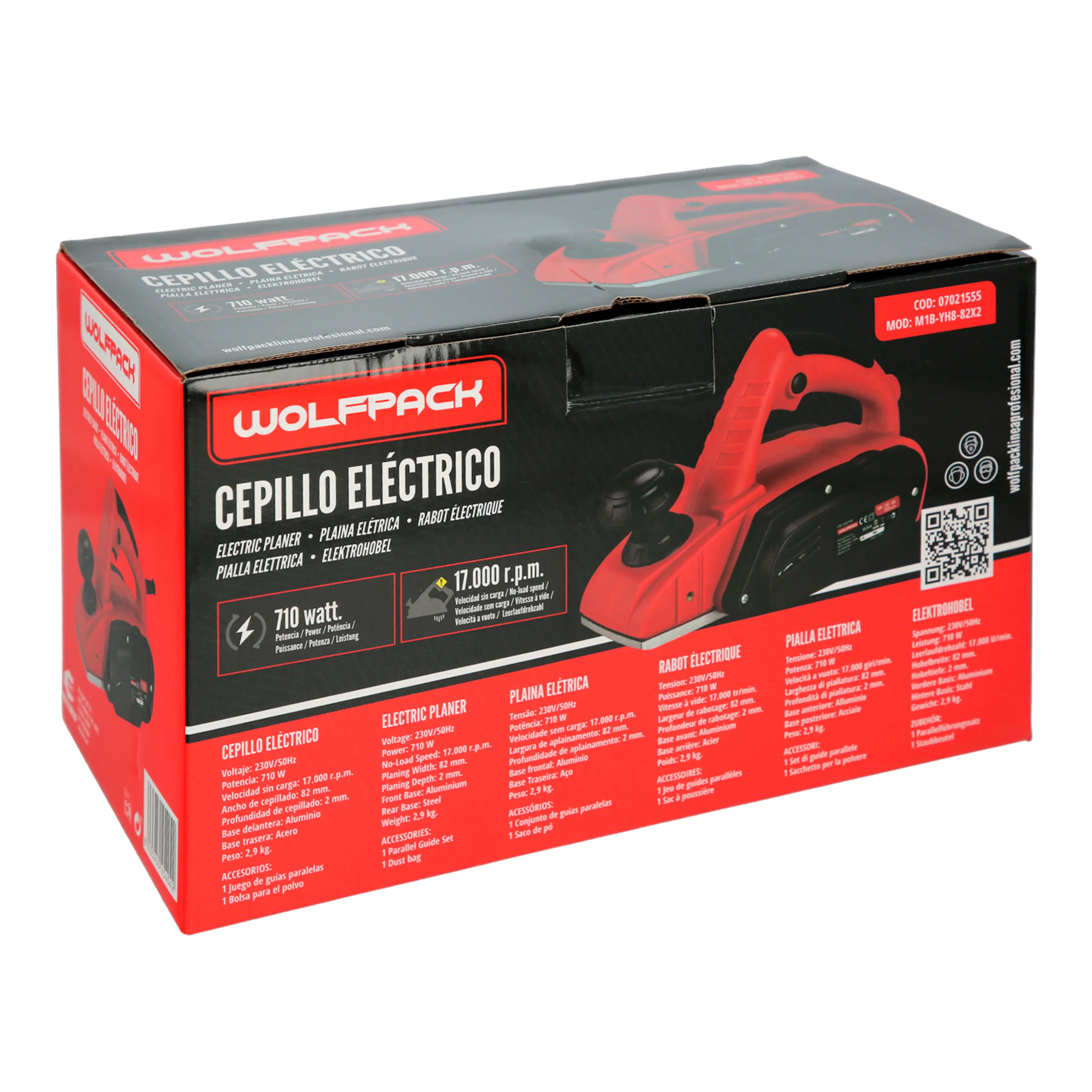 CEPILLO ELECTRICO 710 WATT. ANCHURA