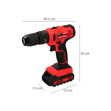 TALADRO ATORNILLADOR 20 V. CON 2 VE