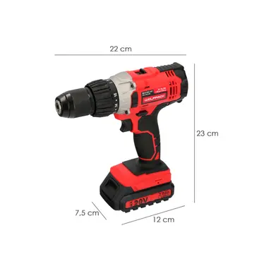 TALADRO ATORNILLADOR 20 V. CON 2 VE