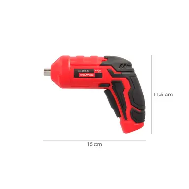 ATORNILLADOR 4 V. CON LED, FUNDA Y 