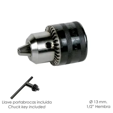PORTABROCAS CON LLAVE 13 MM. 1/2 HE