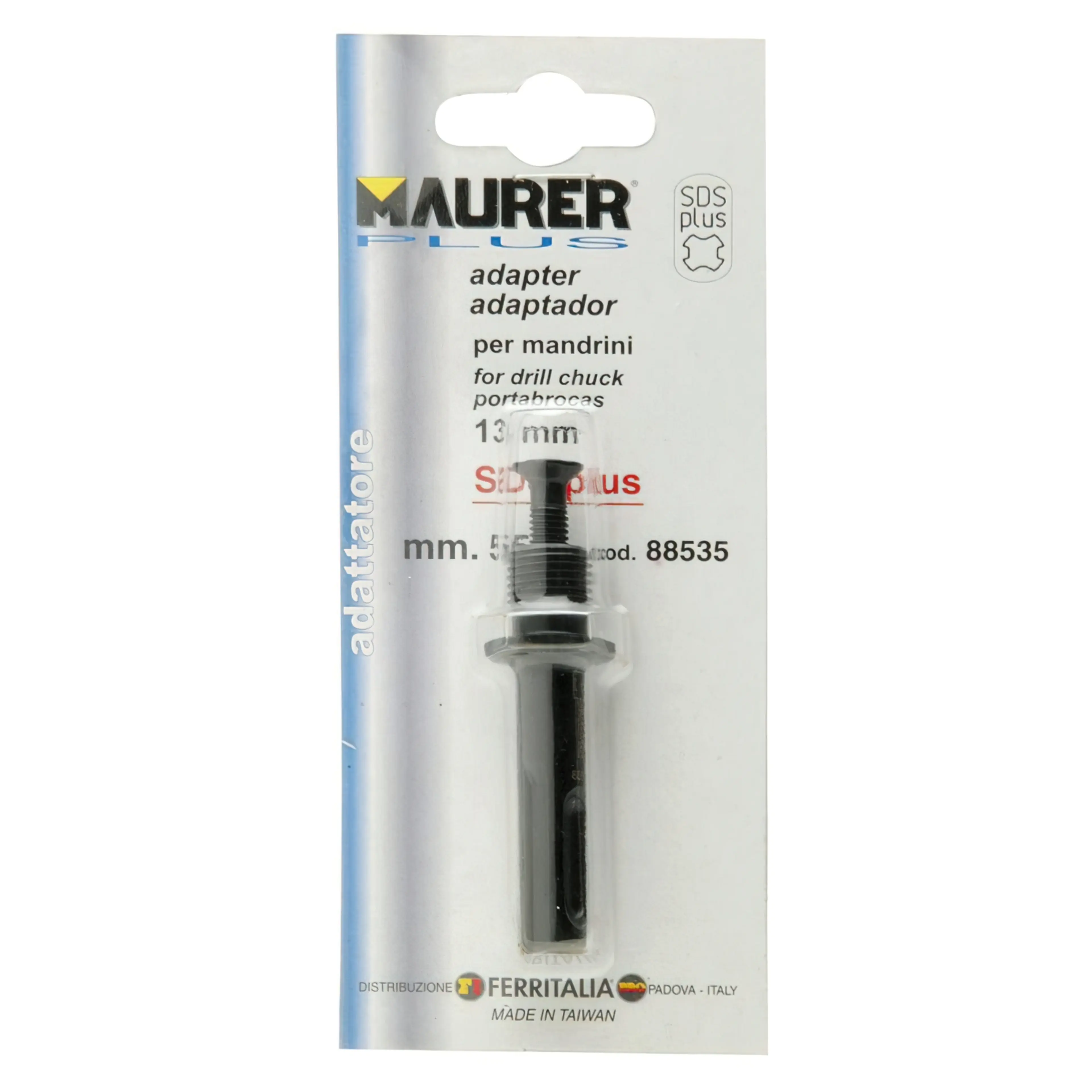 ADAPTADOR MARTILLO SDS PLUS A 13 MM