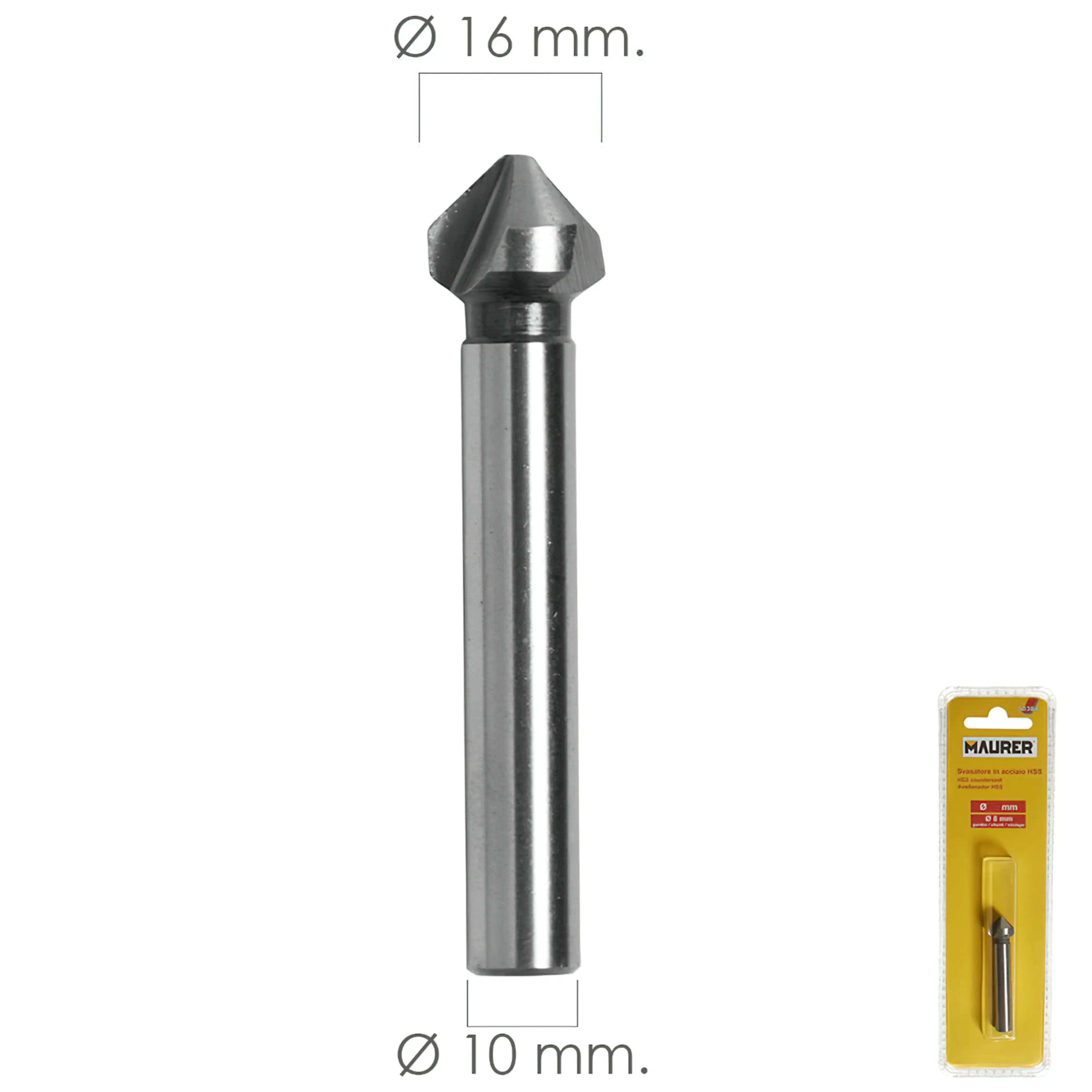 FRESA VACIADORA HSS Ø 16 MM. PARA T