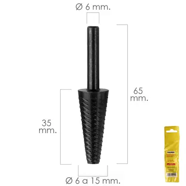 FRESA ROTATIVA PARA METAL CONICA Ø 