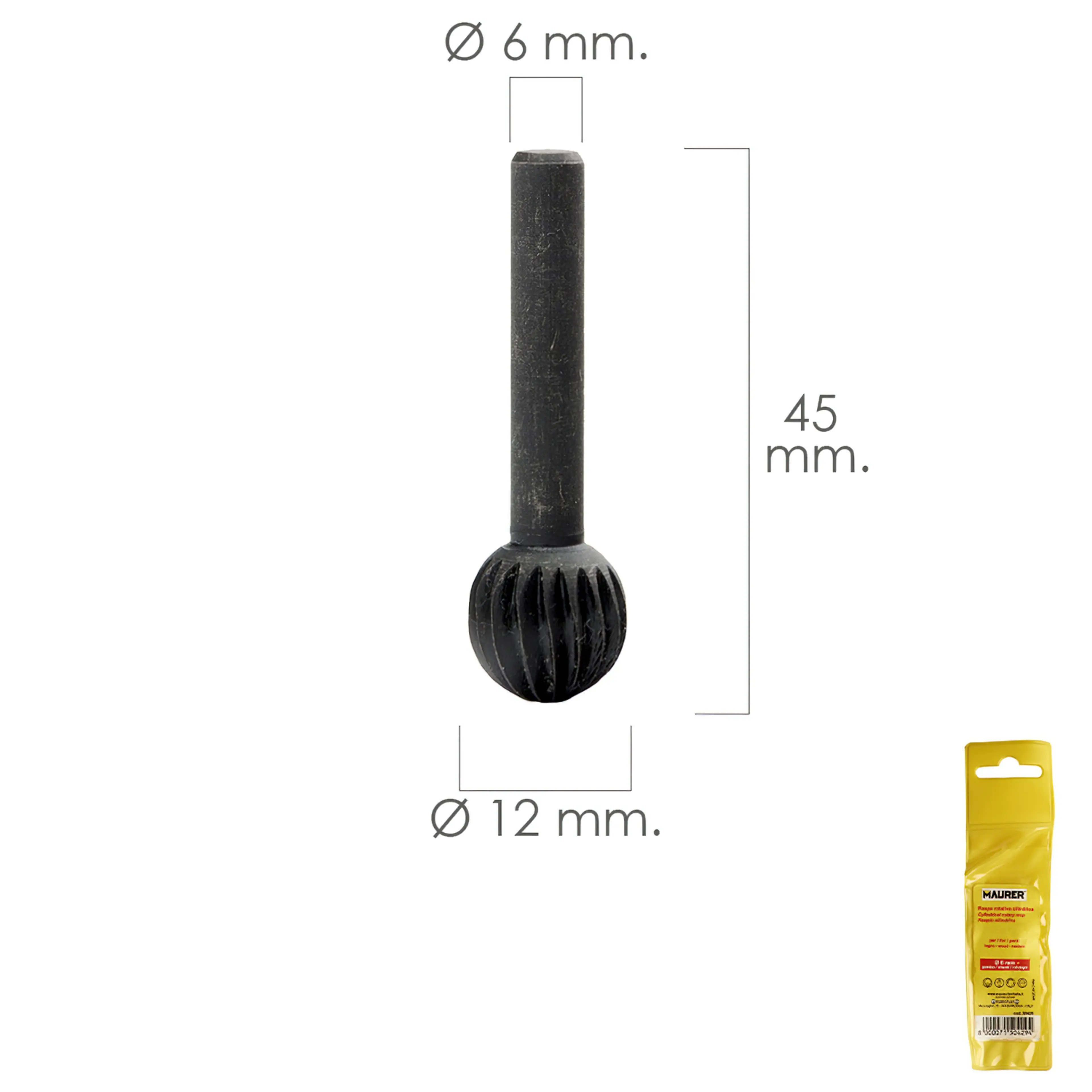 FRESA ROTATIVA PARA METAL ESFERICA 