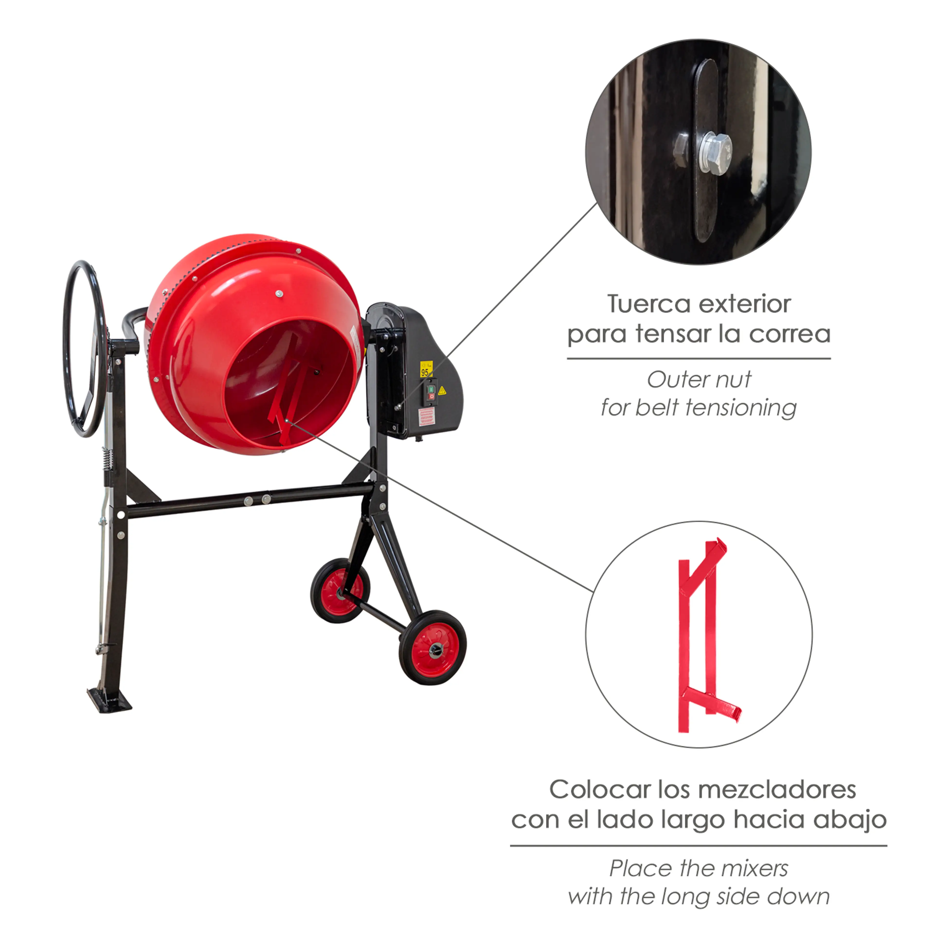 HORMIGONERA 160 LITROS / 650 W. DES