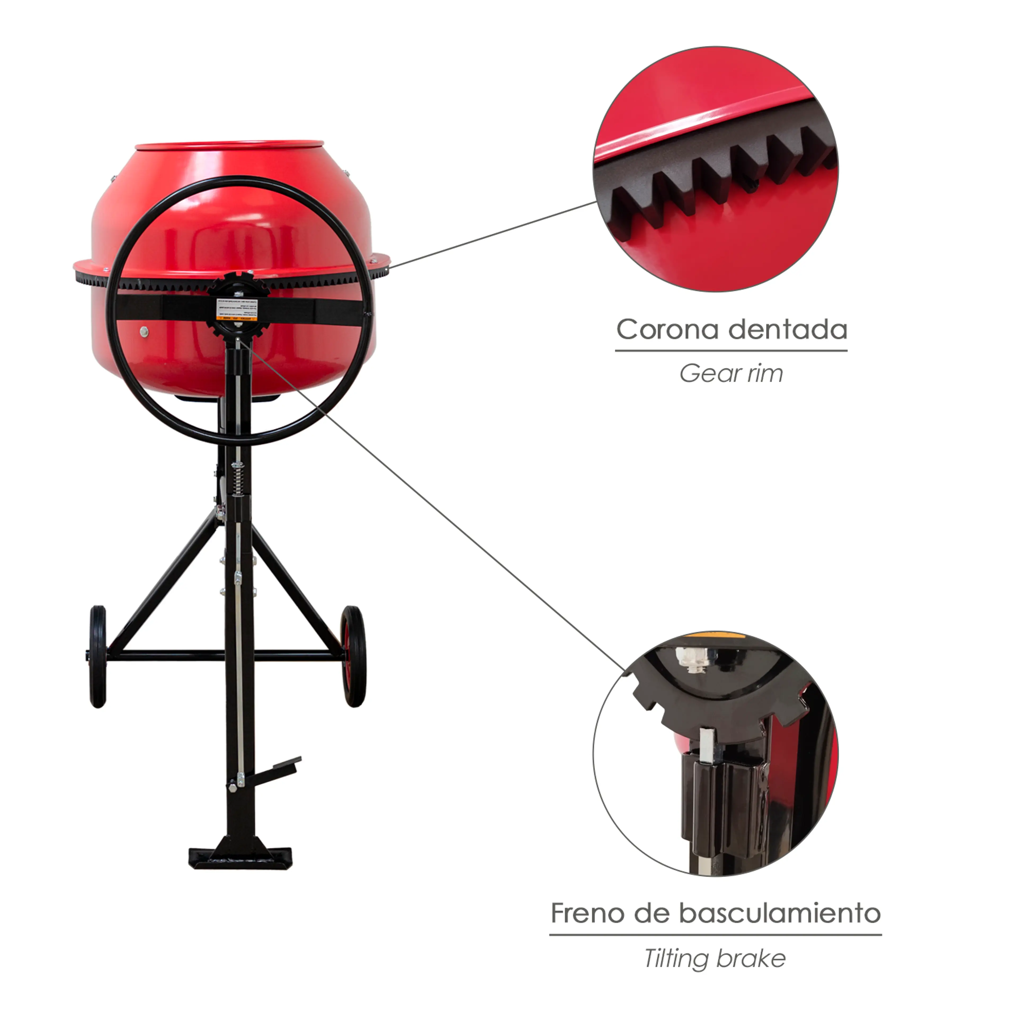 HORMIGONERA 160 LITROS / 650 W. DES