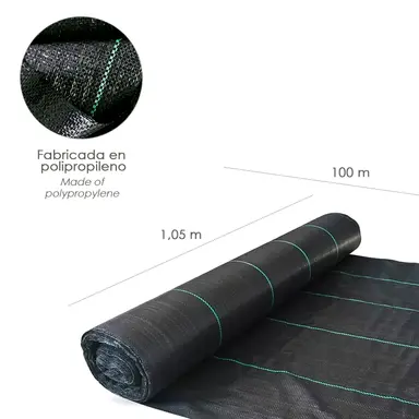 MALLA ANTIHIERBAS (ROLLO 1,05 X 100