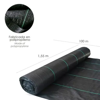 MALLA ANTIHIERBAS (ROLLO 1,55X100 M