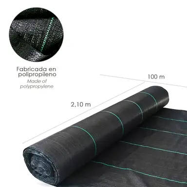 MALLA ANTIHIERBAS (ROLLO 2,1X100 ME