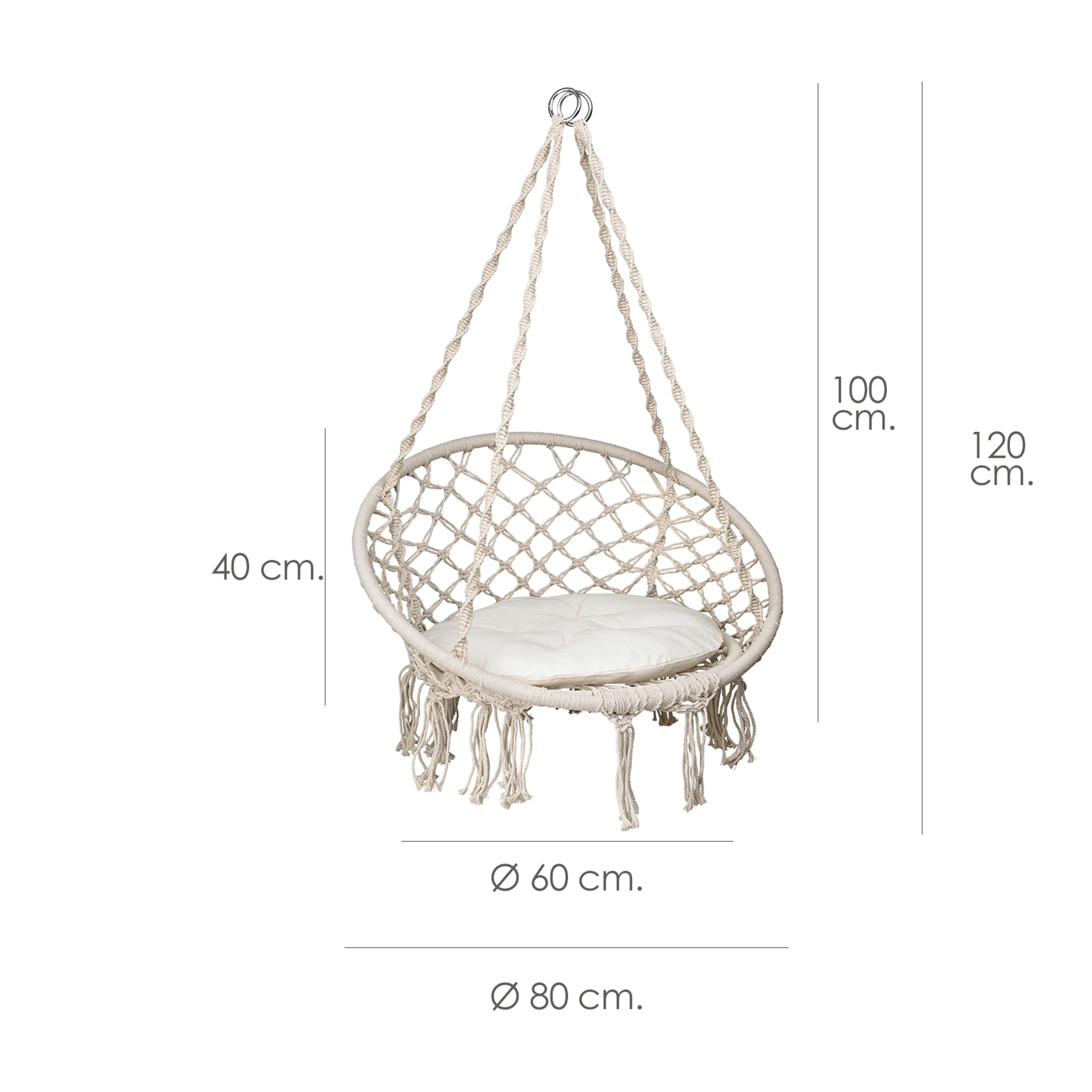 SILLA / BALANCIN COLGANTE EN ALGODO
