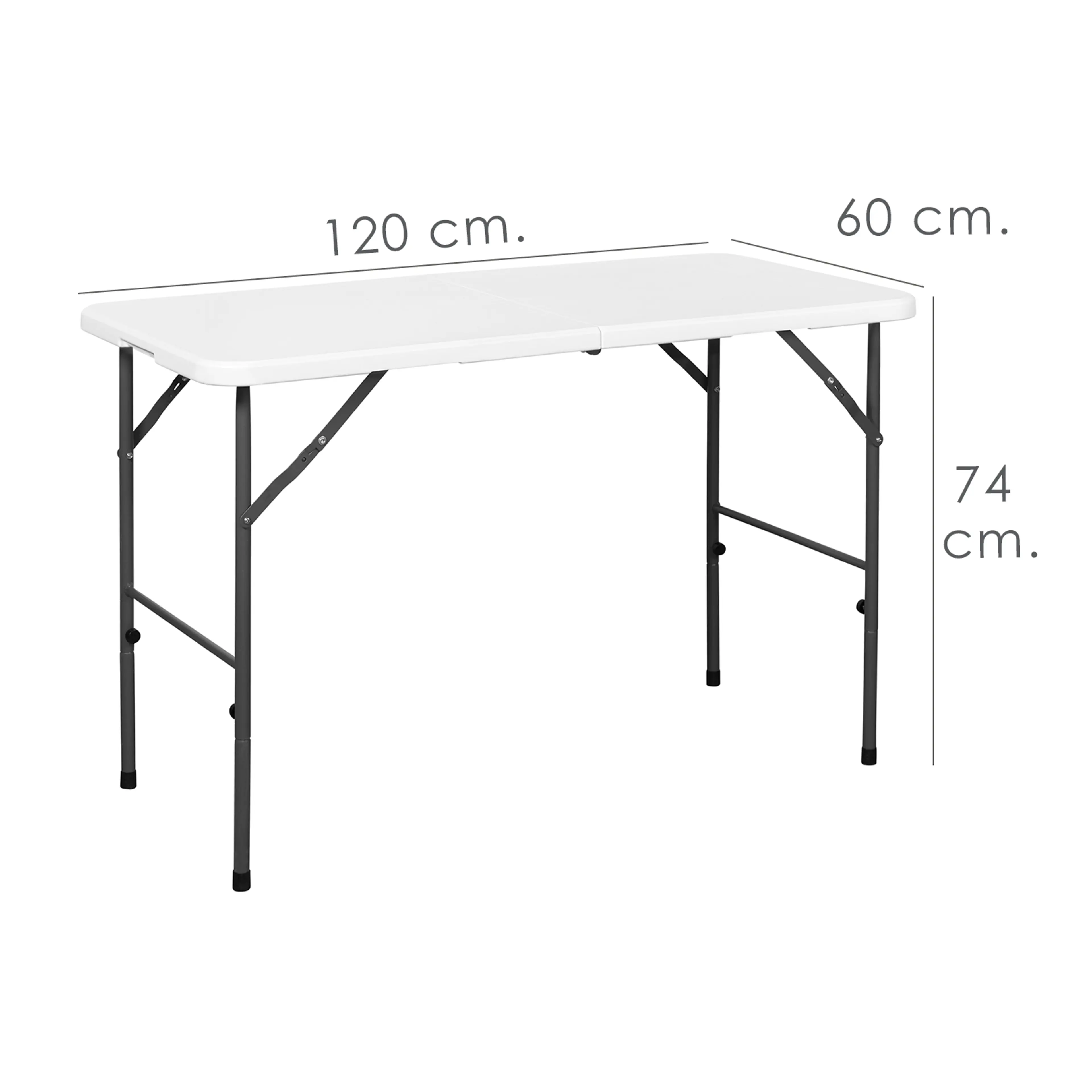 MESA PLEGABLE RECTANGULAR 120X60X7