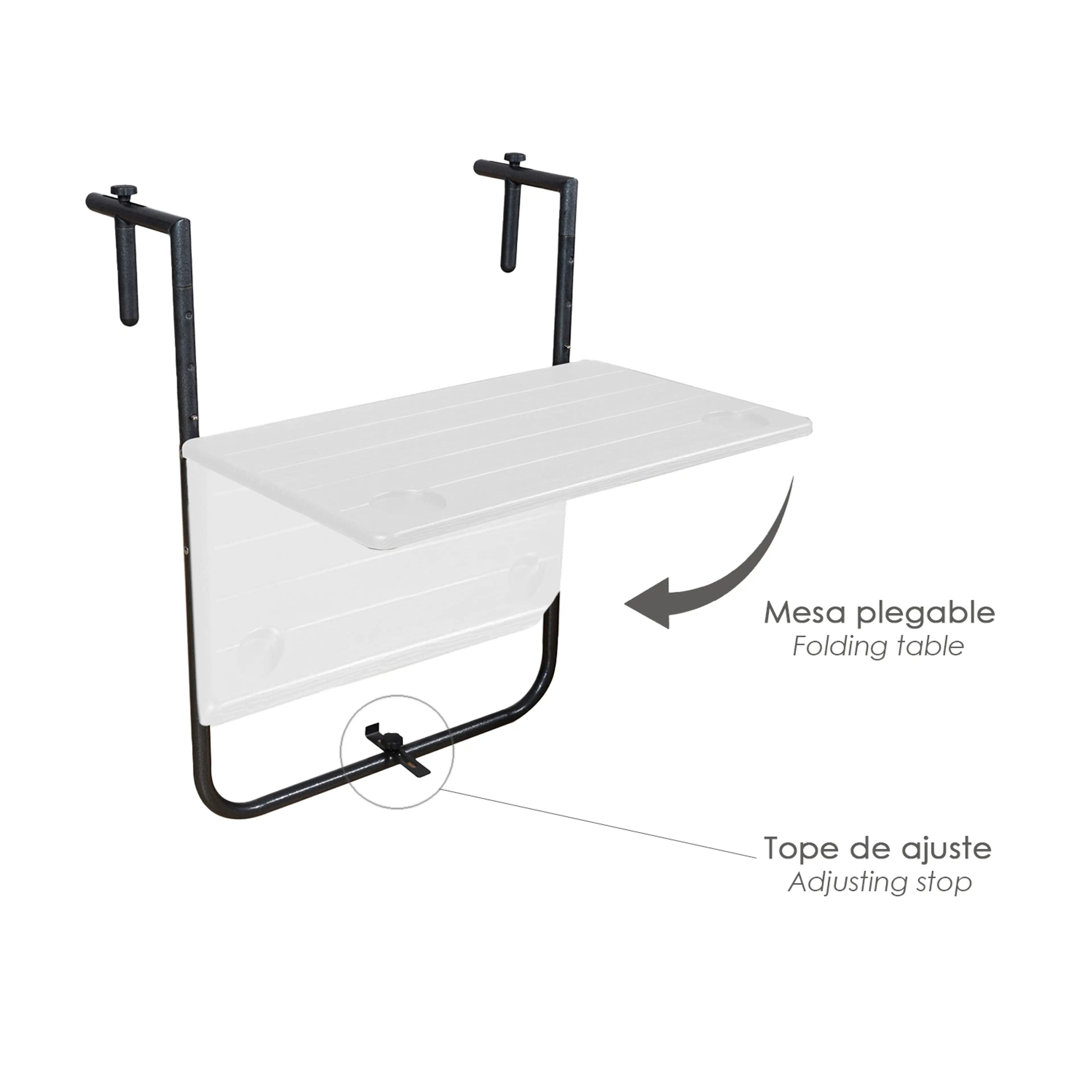 MESA PLEGABLE COLGANTE PARA BALCONE