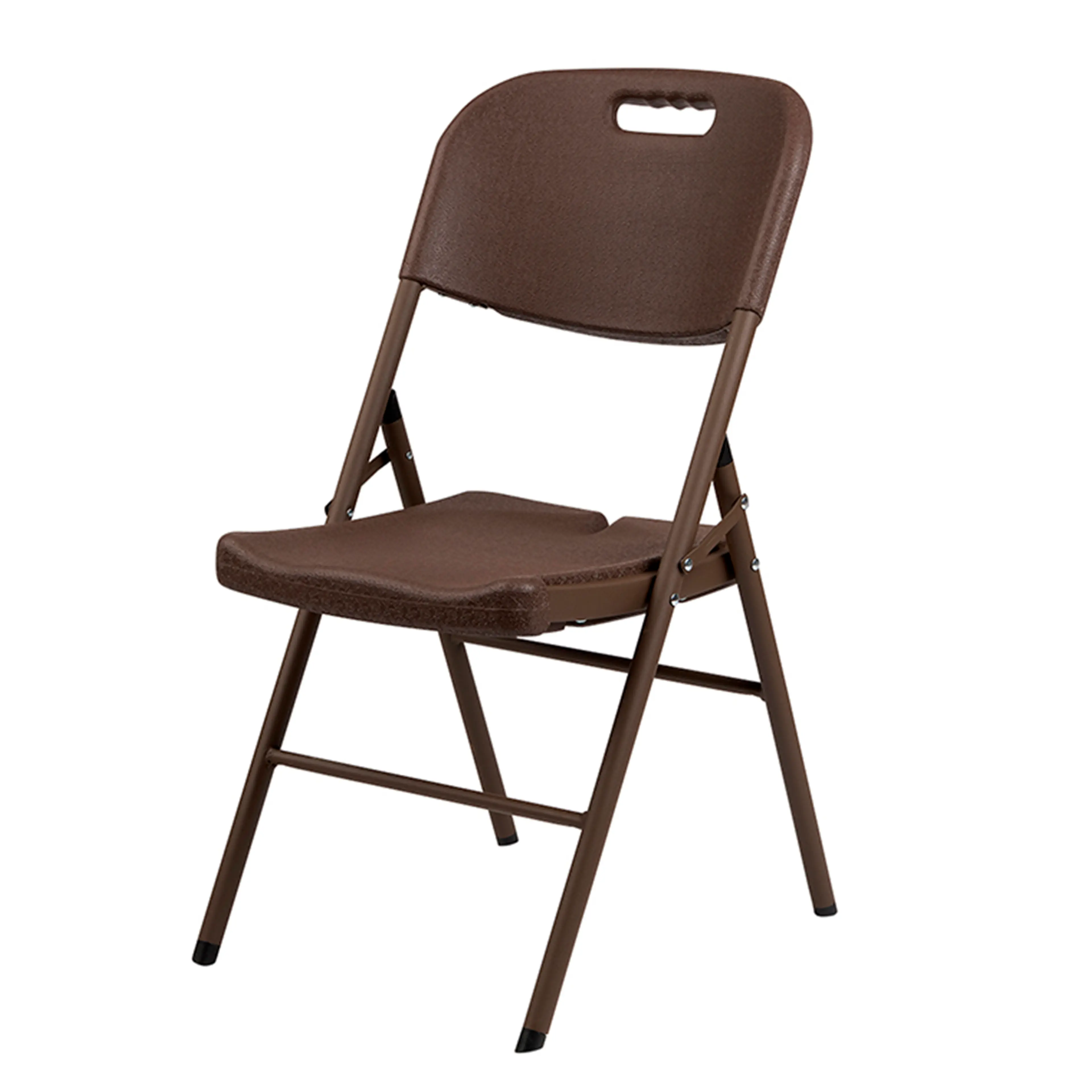 SILLA PLEGABLE CON AGARRE MARRON 45