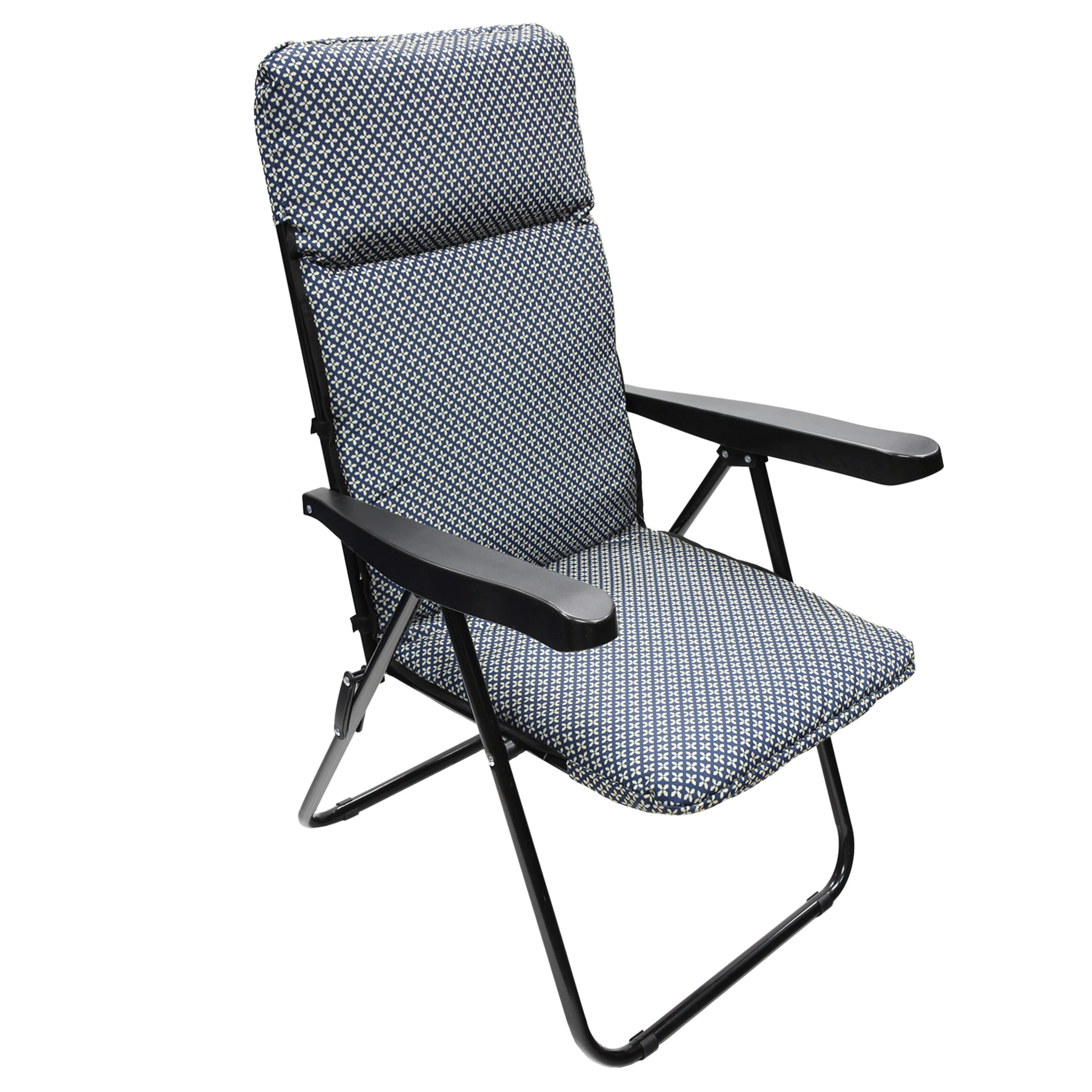SILLA PLAYA ACOLCHADA ACERO 5 POSIC
