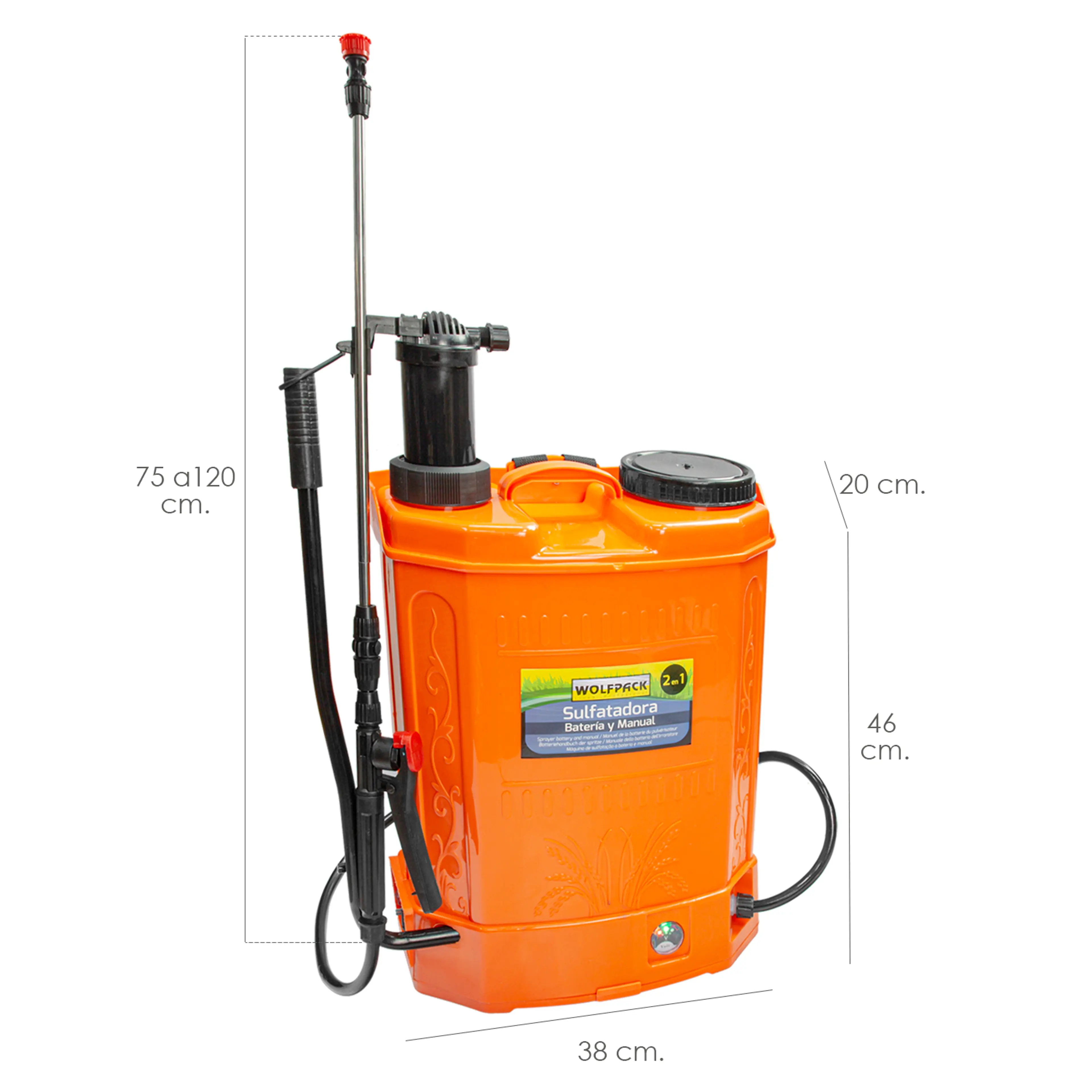SULFATADORA ELECTRICA A BATERIA DOB