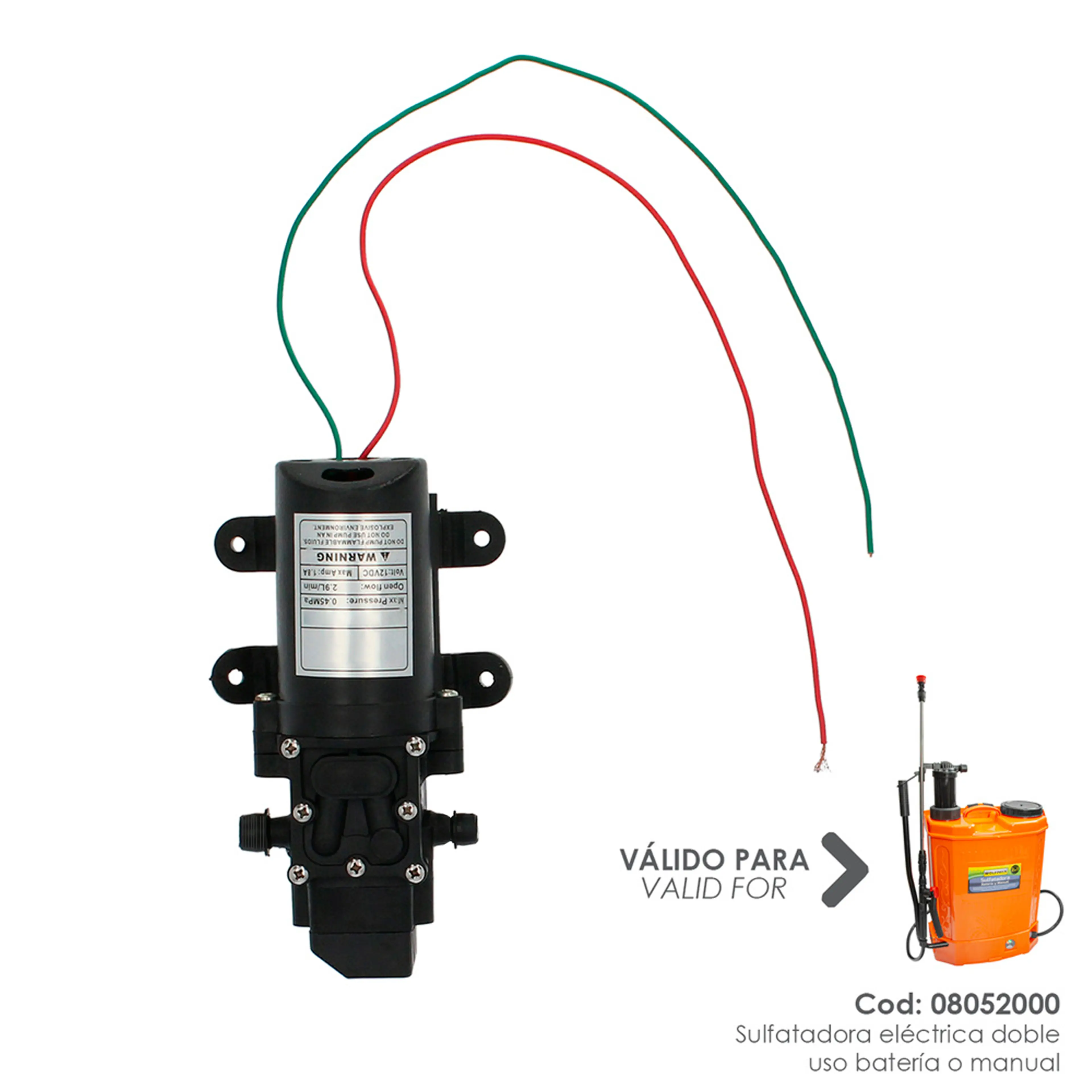 MOTOR PARA SULFATADORA 08052000 SUL