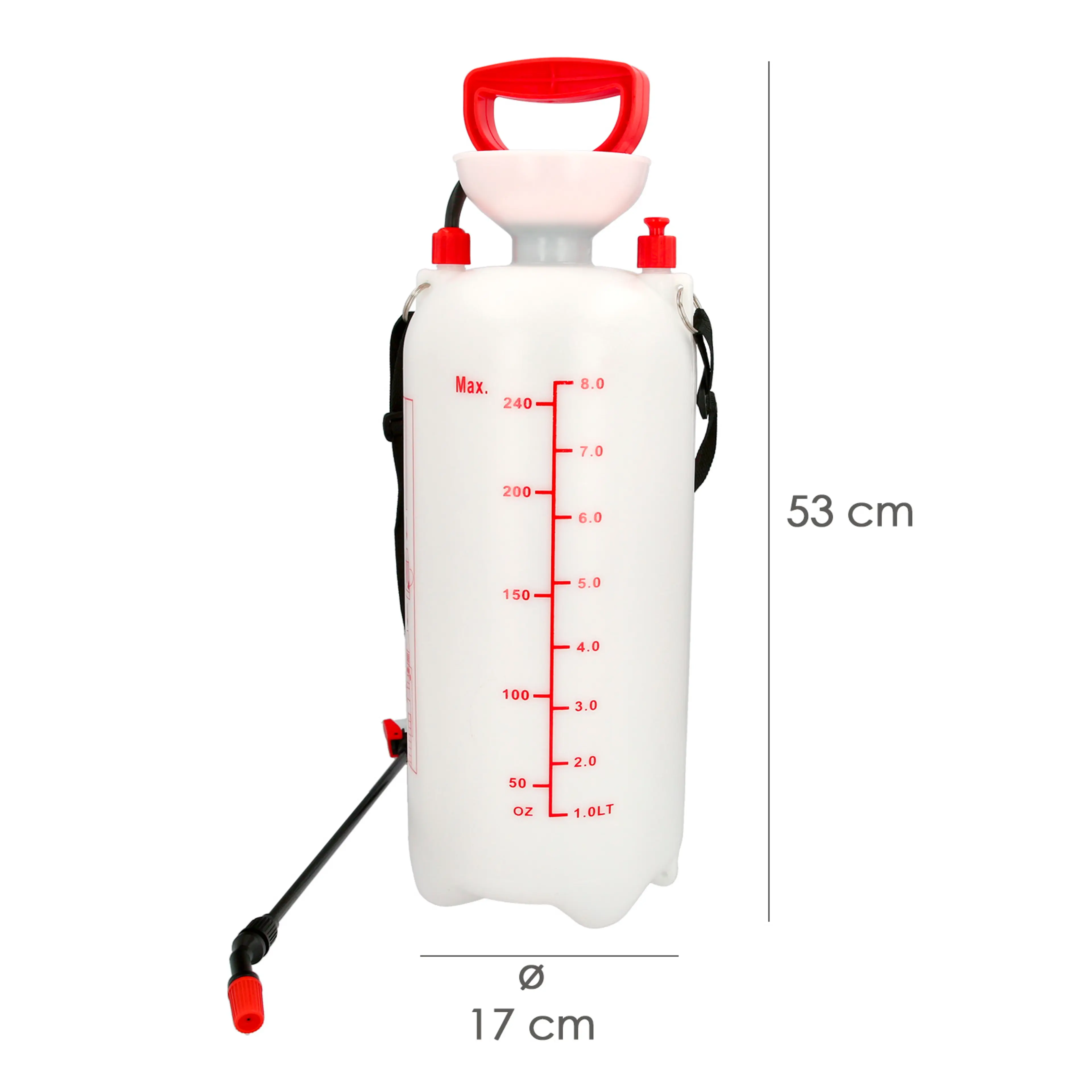 SULFATADORA MANUAL 8 LITROS PRESIÓN