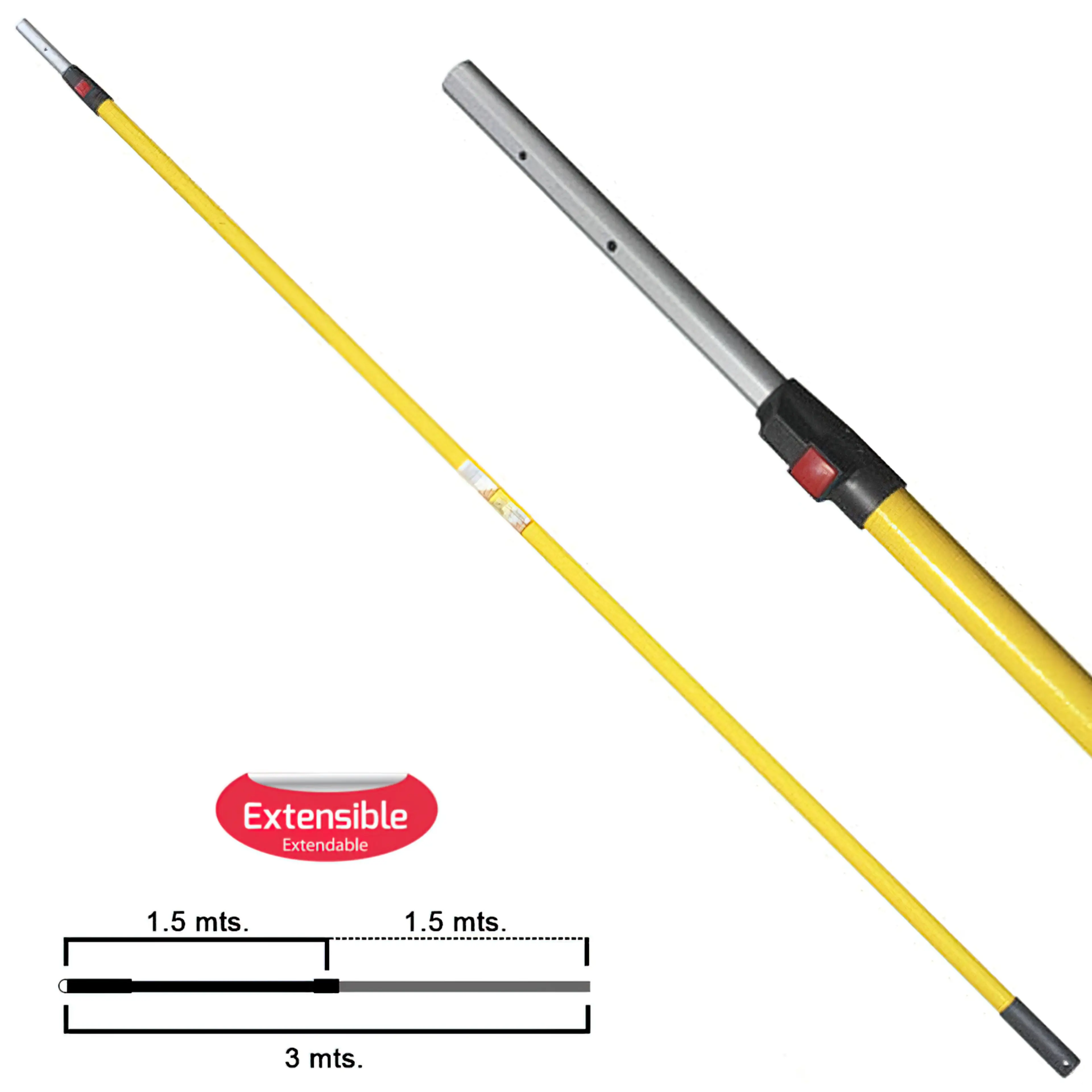 MANGO SAMURAI EXTENSIBLE ALUMINIO 1