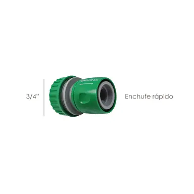 CONECTOR MANGUERA PLASTICO 3/4     