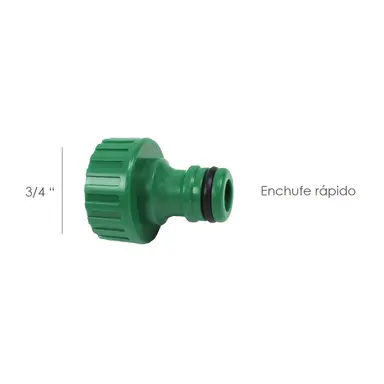 ADAPTADOR MANGUERA PLASTICO 3/4 HEM