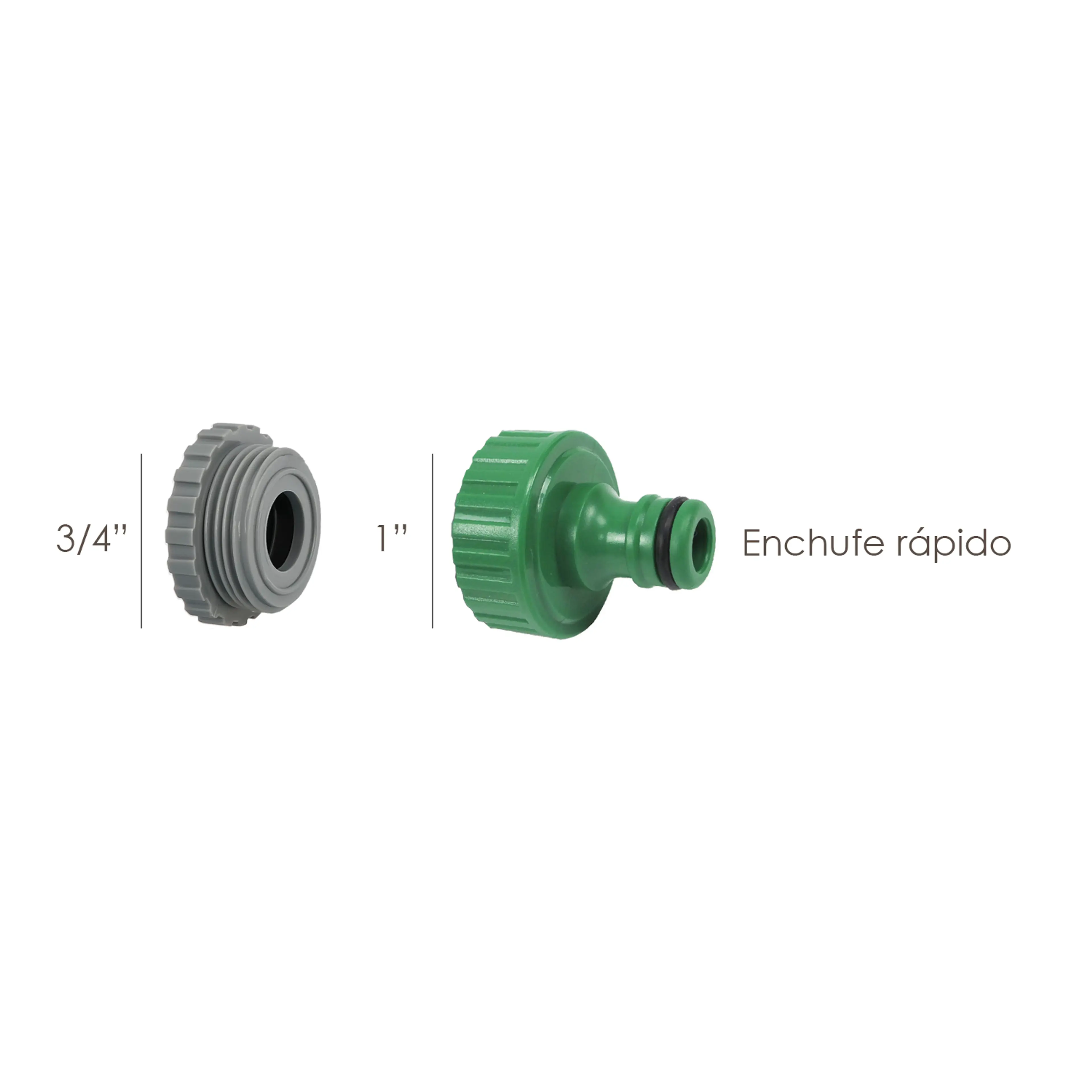 ADAPTADOR MANGUERA PLÁSTICO 3/4 - 1