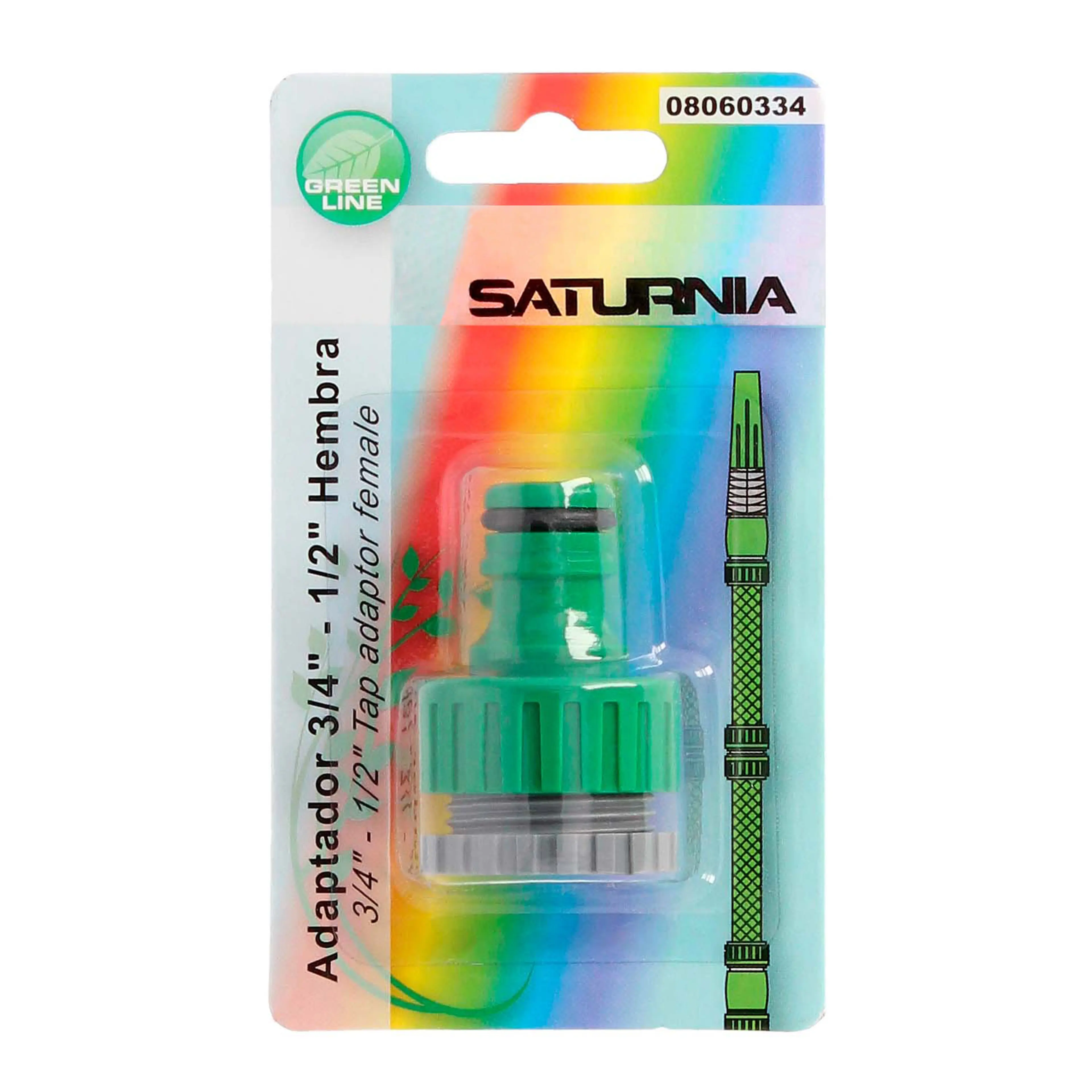 ADAPTADOR MANGUERA PLASTICO 3/4-1/2