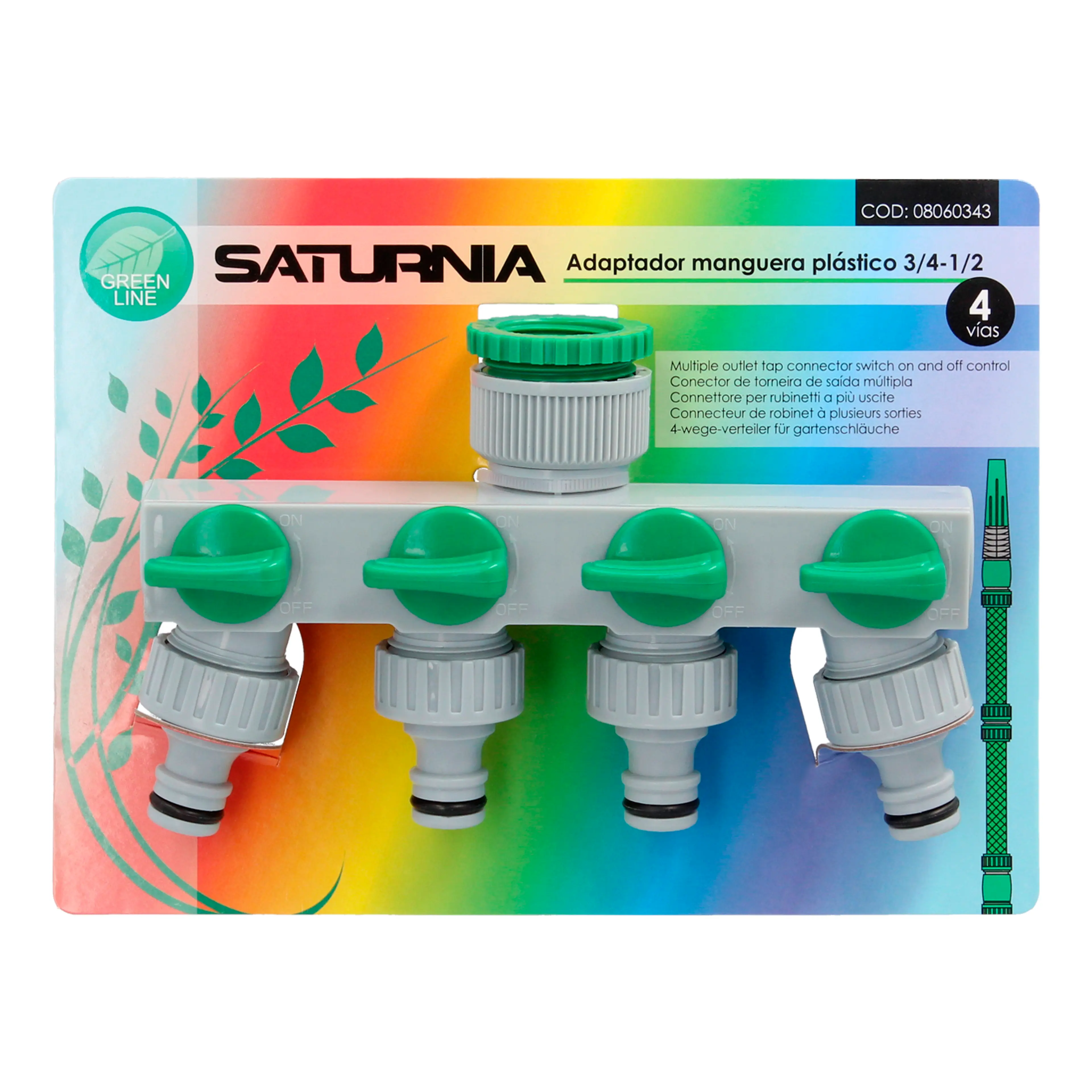 ADAPTADOR MANGUERA PLASTICO 3/4 - 1