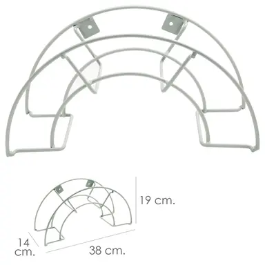 SOPORTE MANGUERA PARED METALICA 1/2