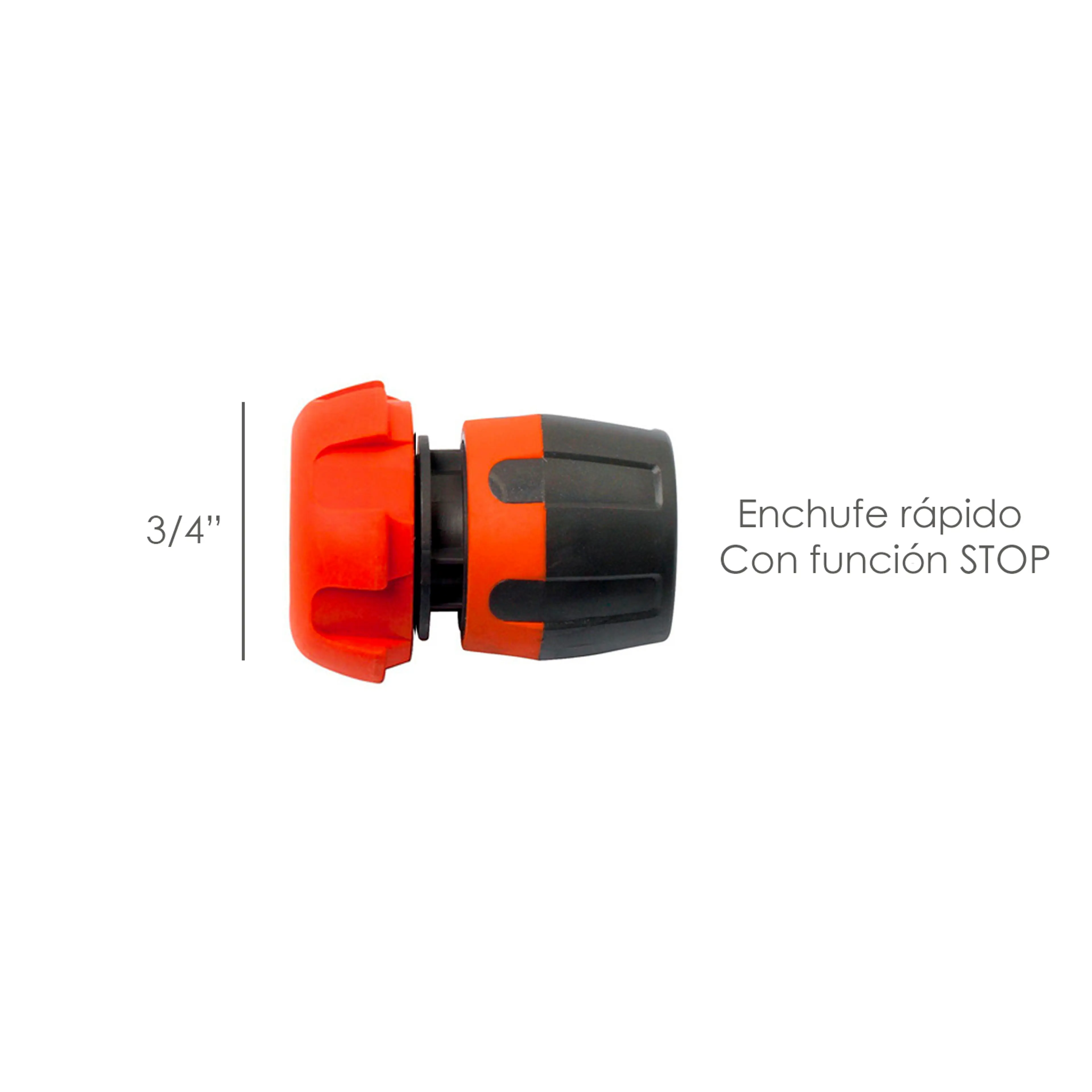 CONECTOR MANGUERA SOFT-TOUCH 3/4 ST