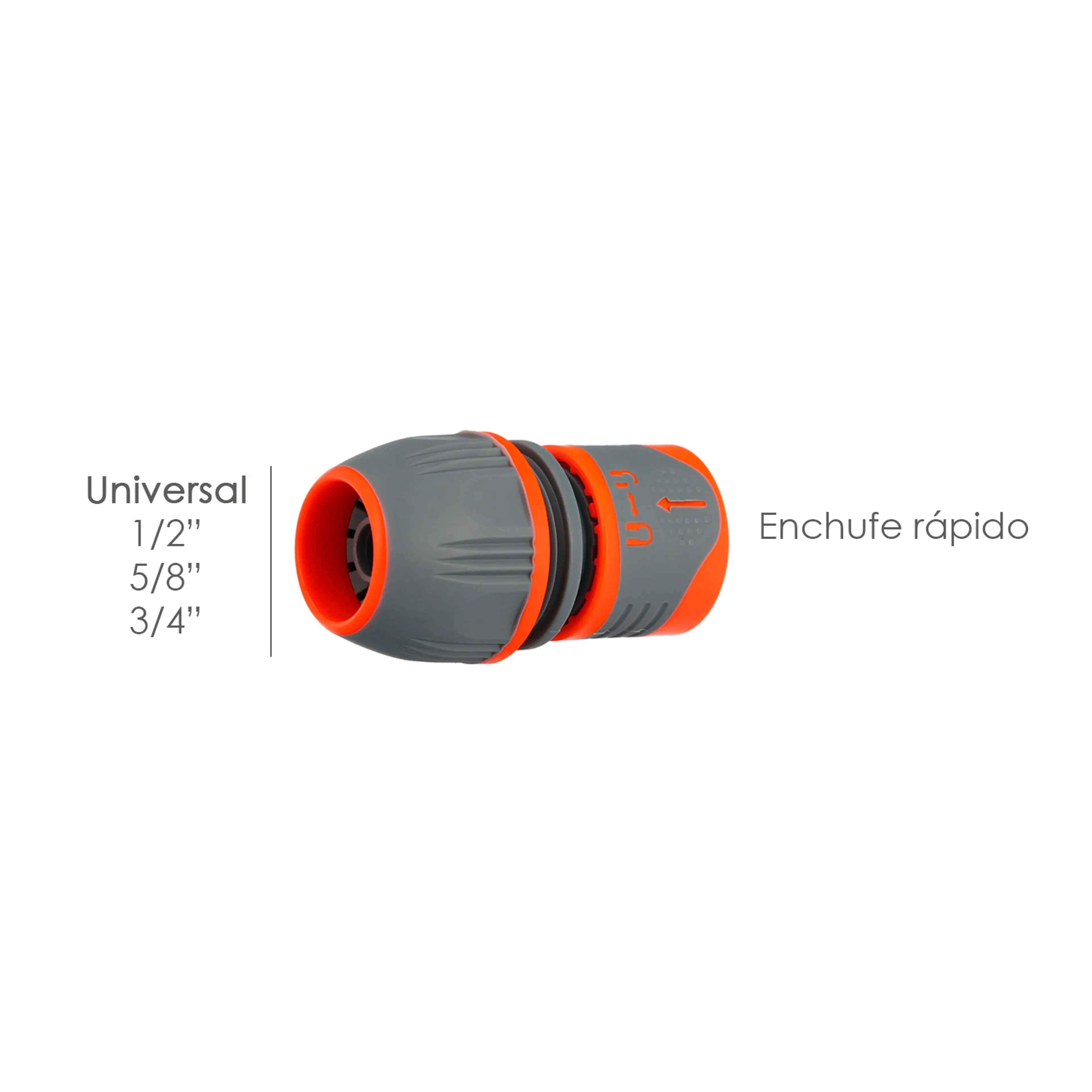 CONECTOR MANGUERA PLASTICO UNIVERSA