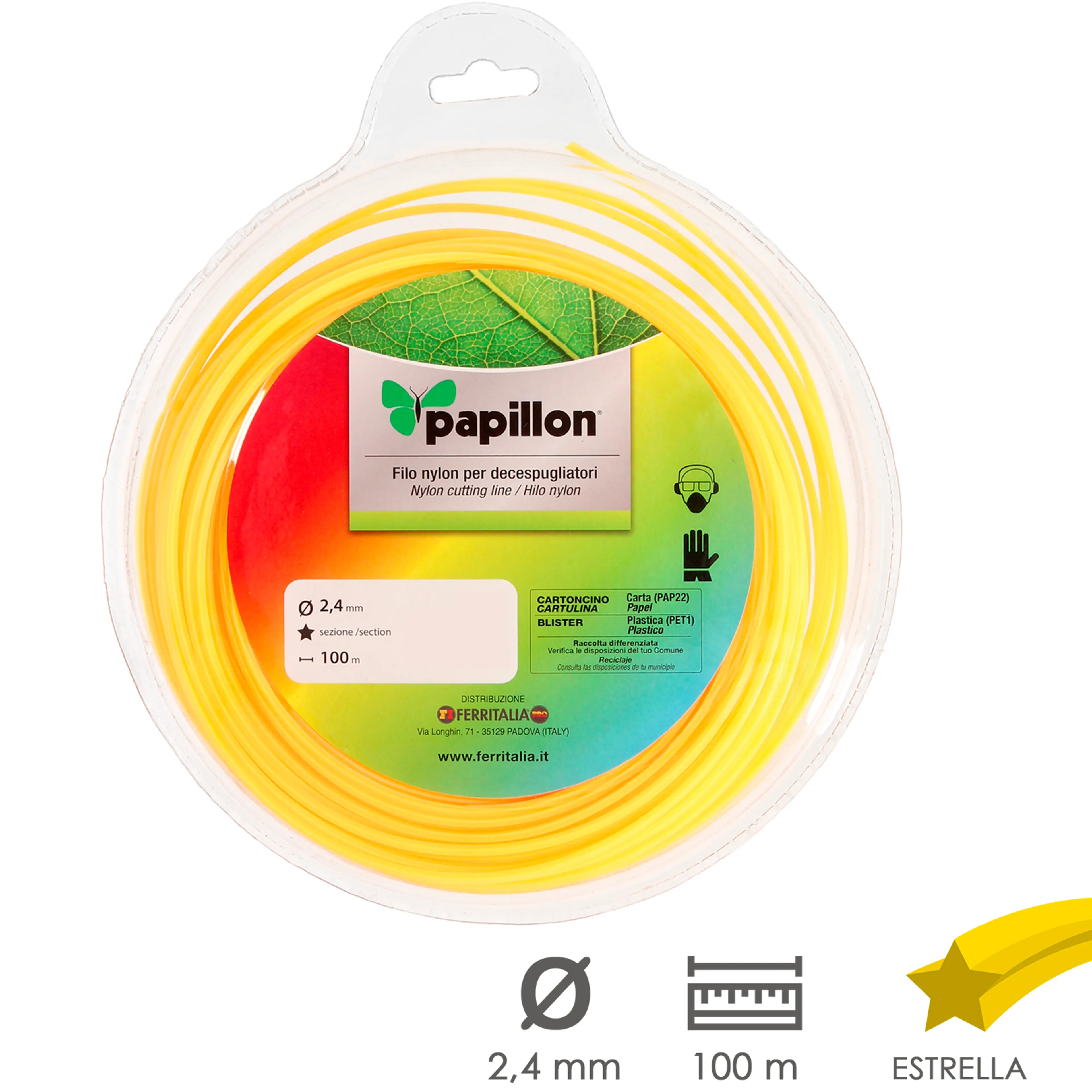 HILO NYLON ESTRELLA Ø 2,4 MM. ROLLO